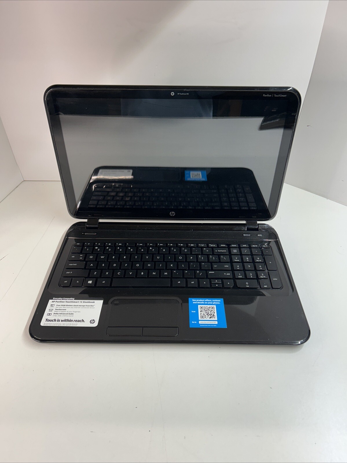 HP Pavilion TS 15 SleekBook 15-b129wm 4GB Ram 500GB HDD W 11 Pro Needs 🔋