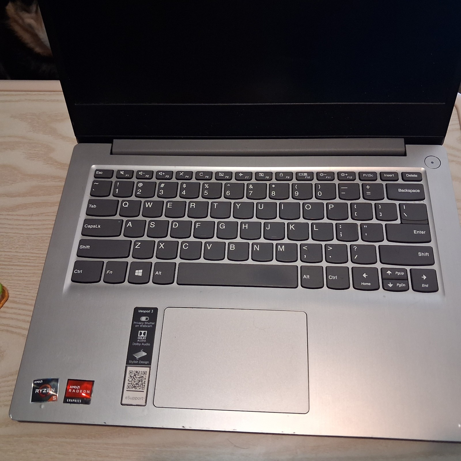 Lenovo laptop does not turn on Storage drive removed Sold as-is for parts