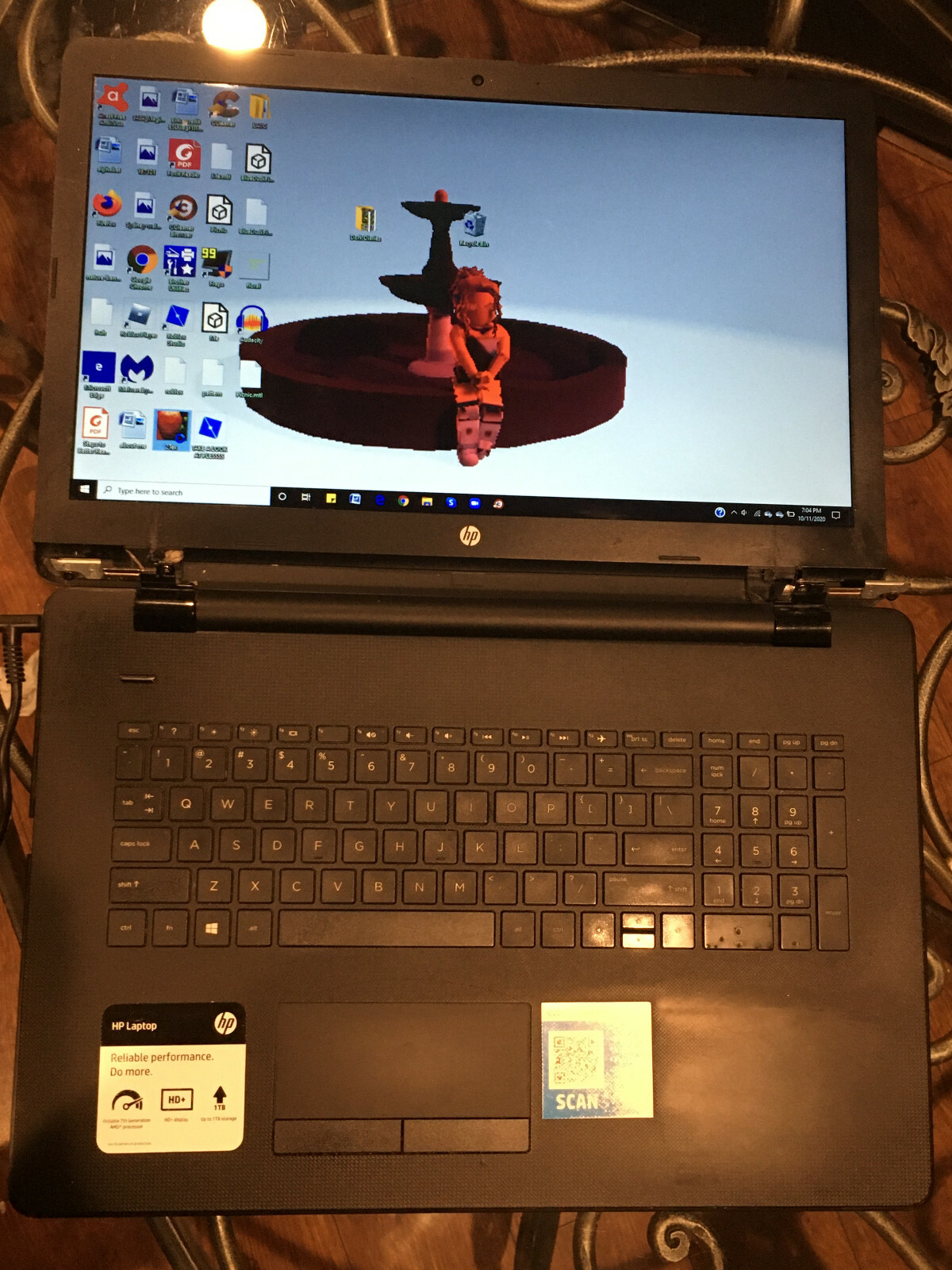 HP 17-ak013dx Laptop 17.3″ /A9 9420/ 3 GHz/Win 10/4 GB RAM/1 TB HDD – READ !!!