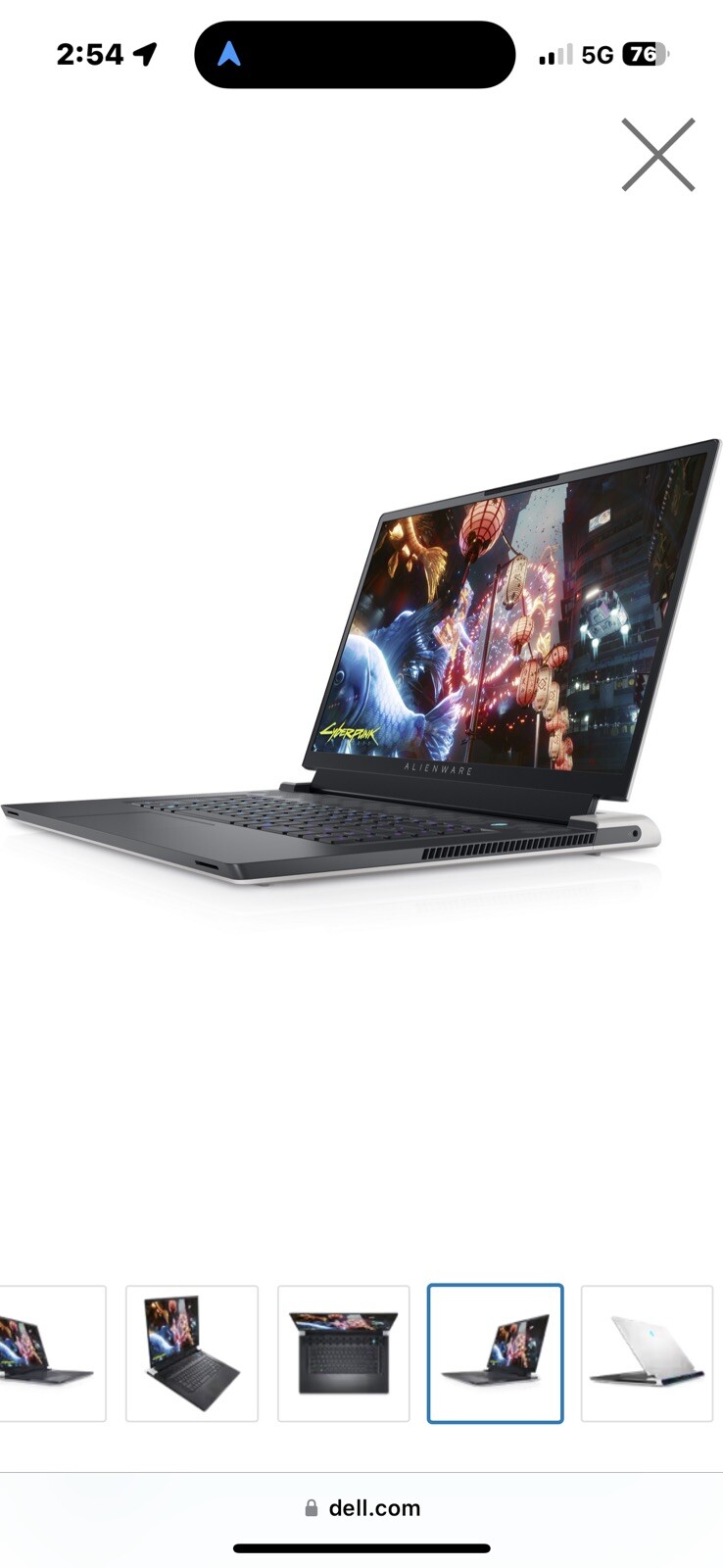 ALIENWARE X17 R2 👽 i9 12900H – FHD 1920×1080 480Hz- 3070Ti – 16GB RAM – 1TB SSD