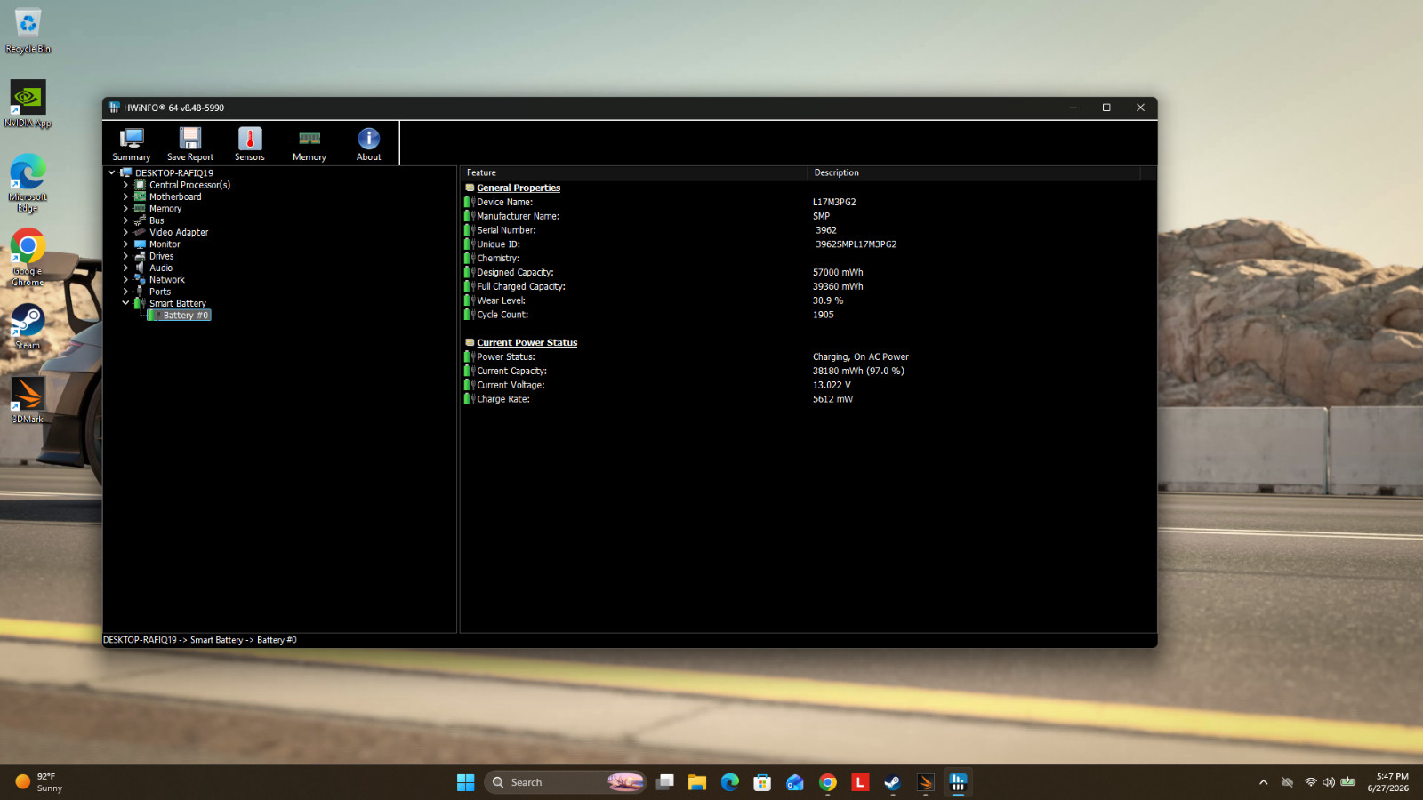Lenovo Legion Y540-17IRH 144Hz IPS i7-9750H 16GB RAM 512GB SSD GTX 1660 Ti W11