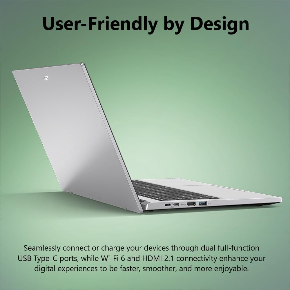Aspire Go 15 AI Ready Laptop | 15.6″ FHD IPS Display | AMD Ryzen 3 7320U | AMD R