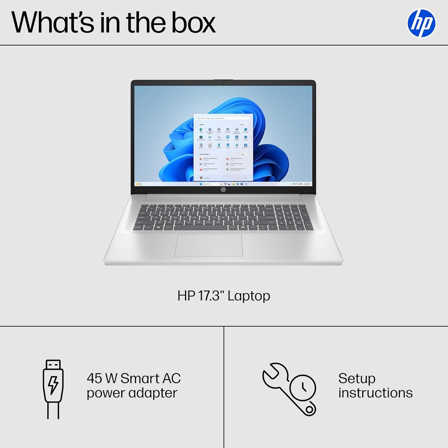 HP 17.3″ FHD Laptop Intel Core i5-1334U, 16 GB RAM, 512 GB SSD 17-cn3399nr