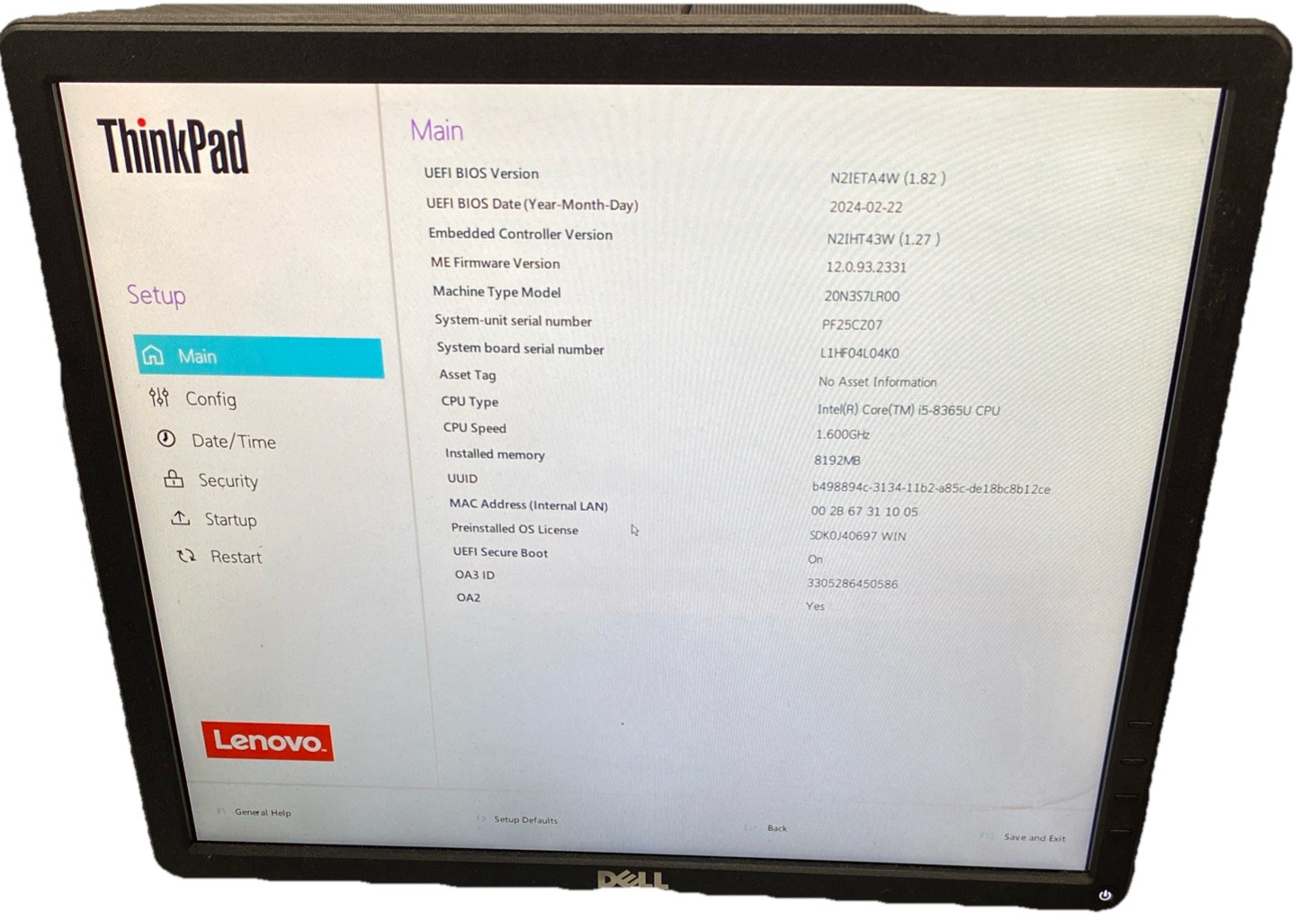 Lenovo ThinkPad T490 Core i5-8365U 1.60GHz 8GB RAM 14″ No HDD/OS BAD SCREEN