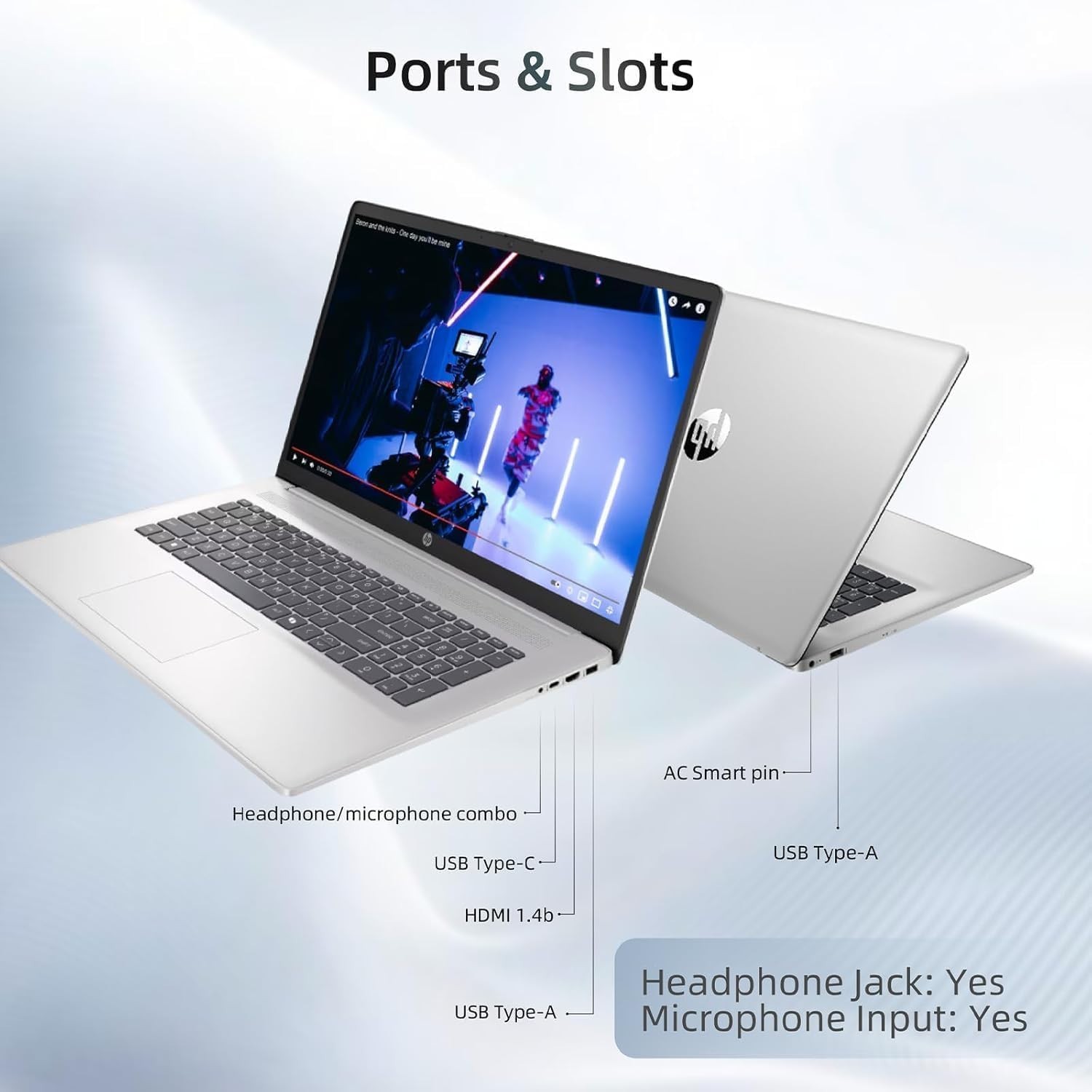 HP 17.3″ HD Laptop Intel Core i3-1125G4 8GB Memory 256GB SSD 17-cn0003dx