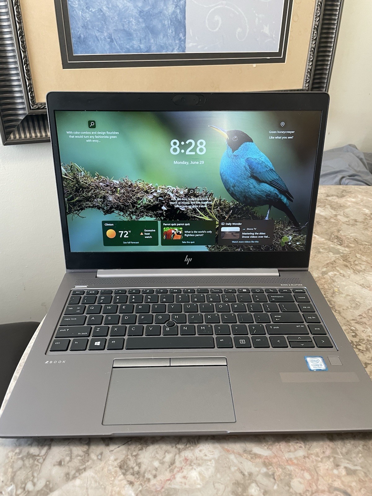 HP ZBook 14u G5 i5-8350U 1.70GHz 4GB RAM 128GB SSD – Windows 11