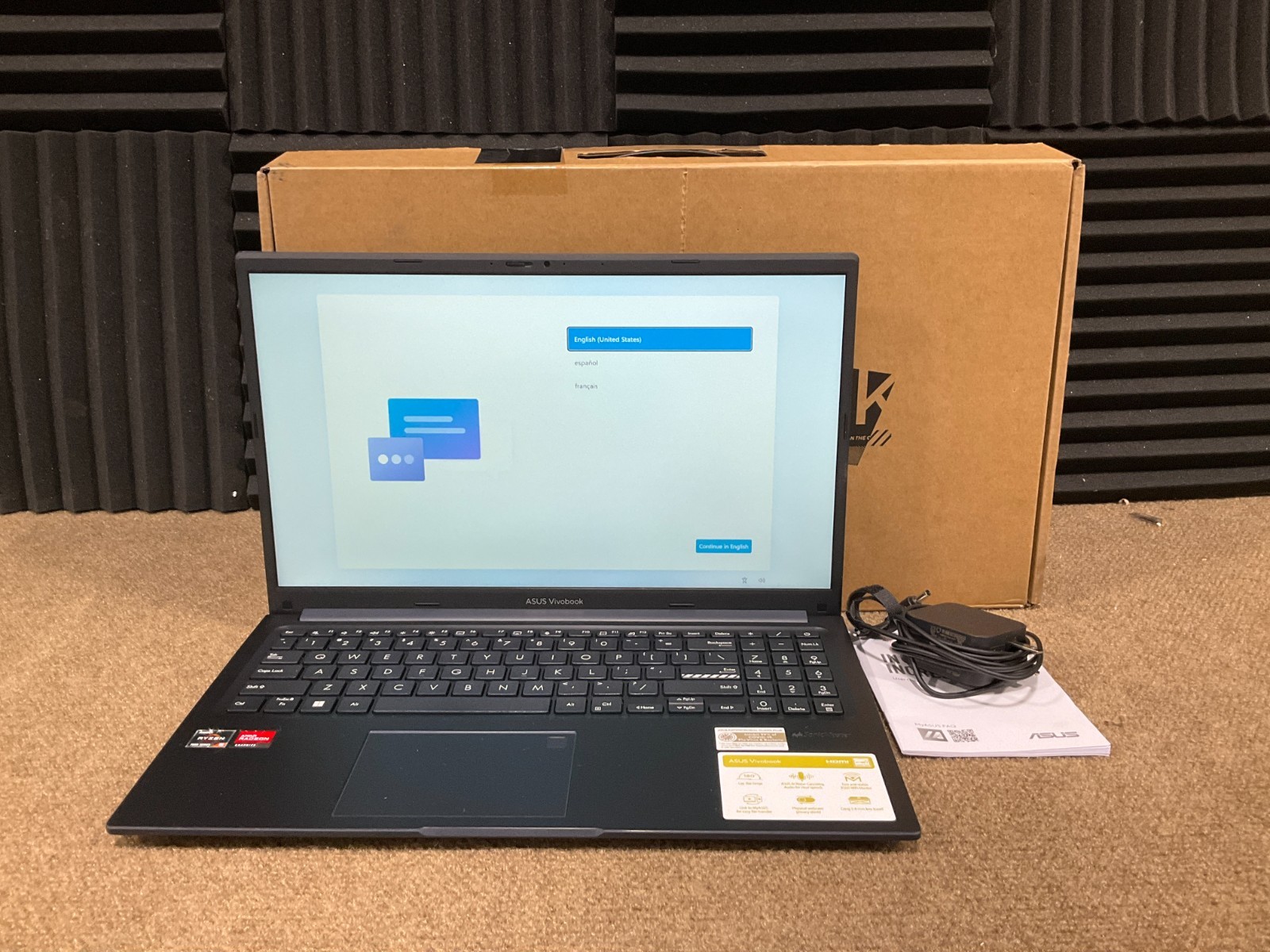 Asus VivoBook 15 R5-7430U 8GB 512GB BT5 WiFi6 15.6F W11H M1502YA-RS53 ✅❤️️✅❤️