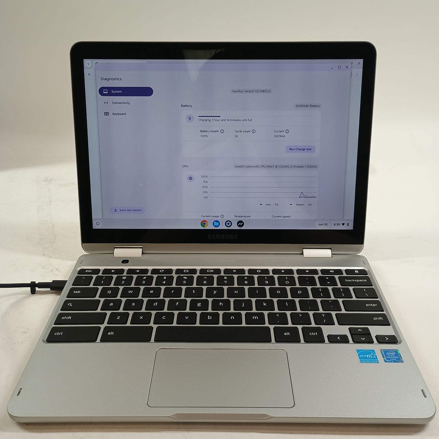 Samsung Galaxy Chromebook Plus 12.2″ Celeron 3965Y 1.5GHz 4GB RAM 64GB SSD