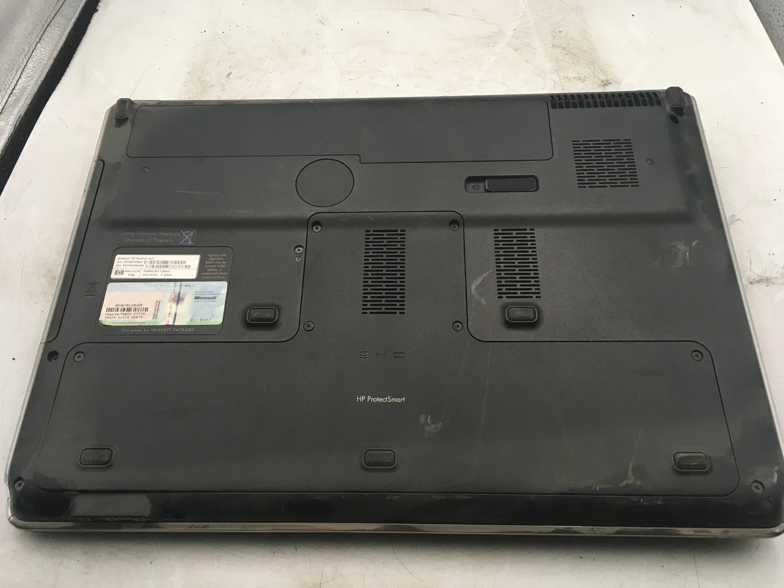 HP PAVILION DV7 1129WM – BOOTS TO BIOS/BIOS LOCK – AMD TURION X2 – 4GB RAM – BB