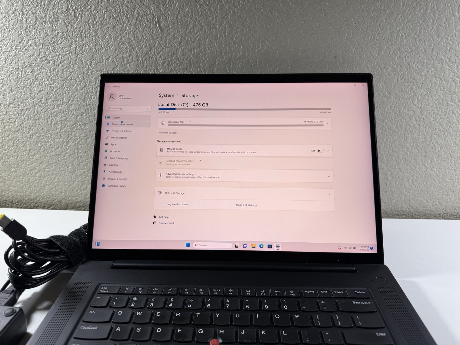 LENOVO THINKPAD P1 Gen 4 TOUCH 4k I7-11850H 512GB 16GB RAM NVIDIA T1200 WIN 11