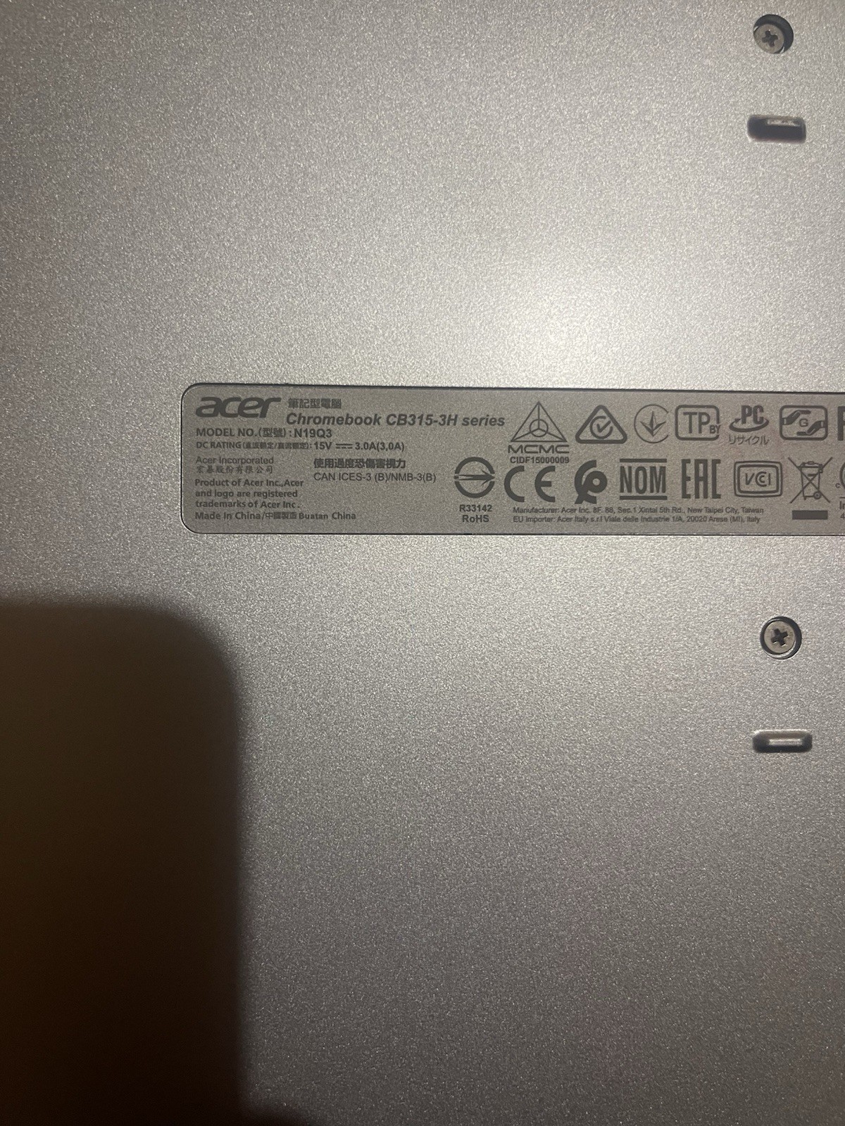 Acer Chromebook CB315-3H N19Q3 – 15.6″ FHD, Intel, 64GB, 4GB RAM- No Touchscreen