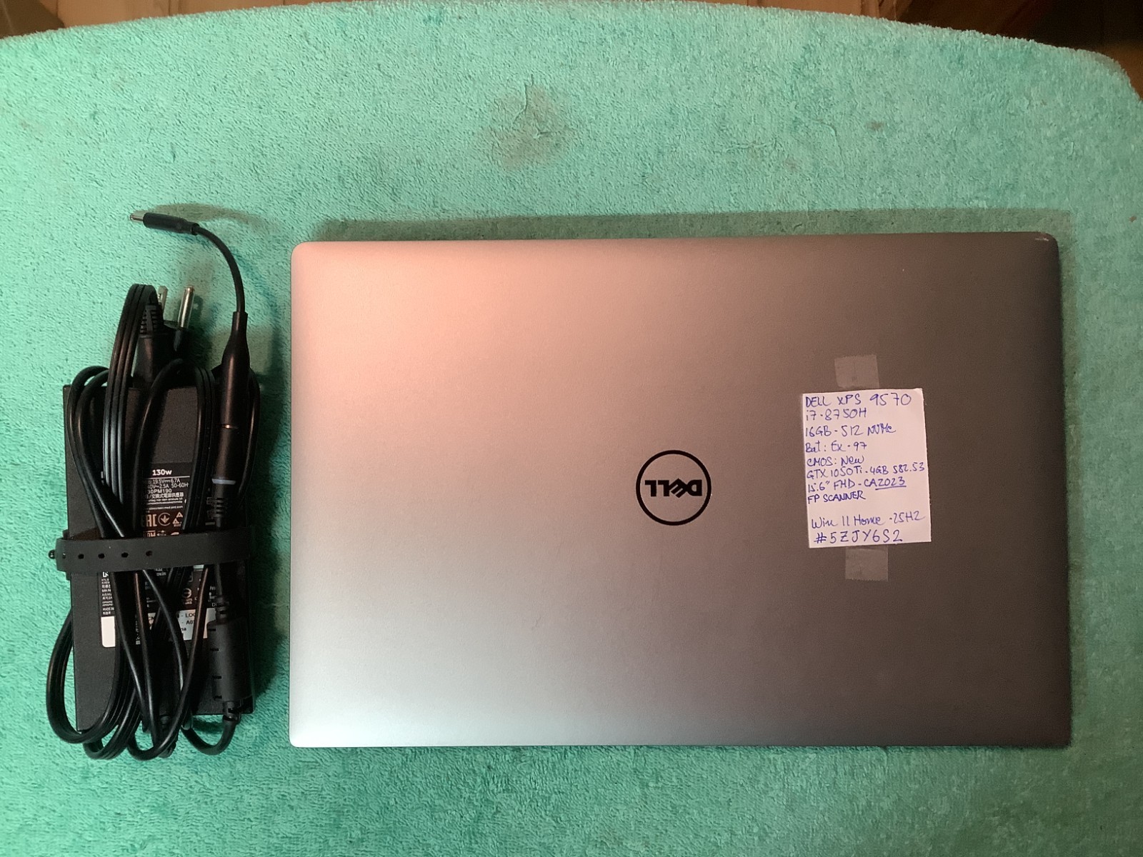 Dell XPS 9570, Gaming-GTX1050Ti, i7-8750H, 16GB – 512GB Windows 11 Home #5ZJY6S2