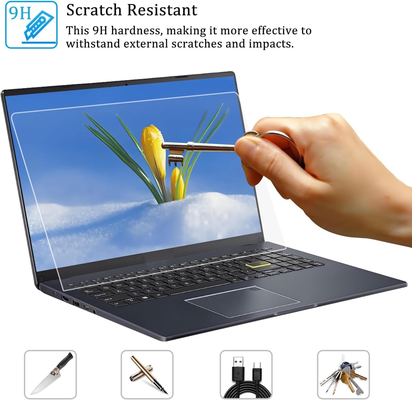 14-inch Tempered Glass Screen Protector for 14-inch 16:9 Laptop Screen Shield