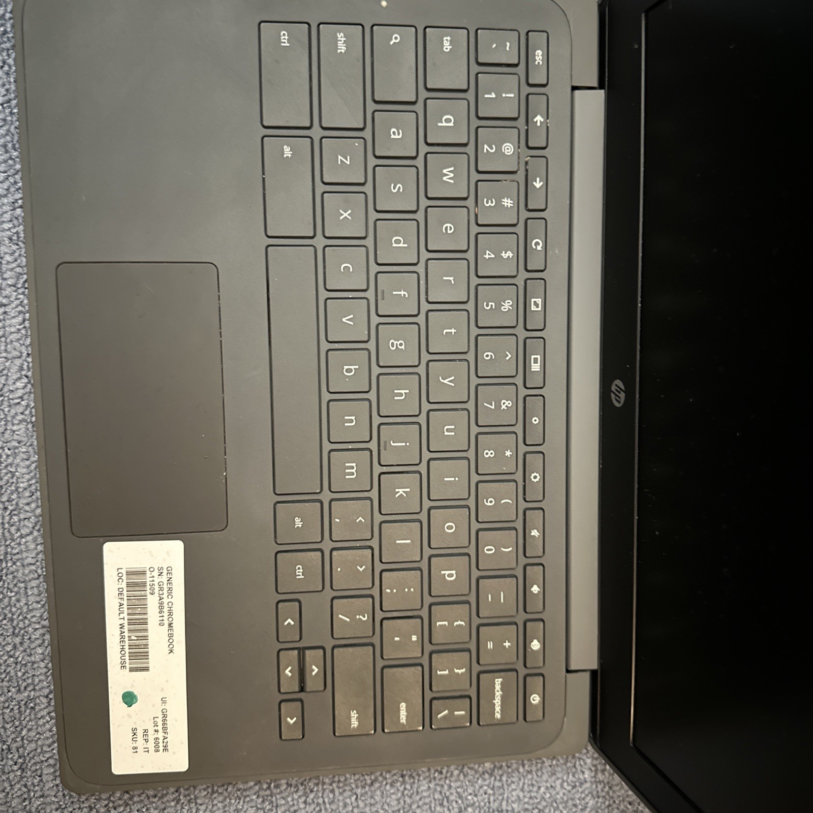 HP Chromebook 11A G8 11.6″ (32GB eMMC, AMD A4-9120C, 4GB) Laptop screen detail