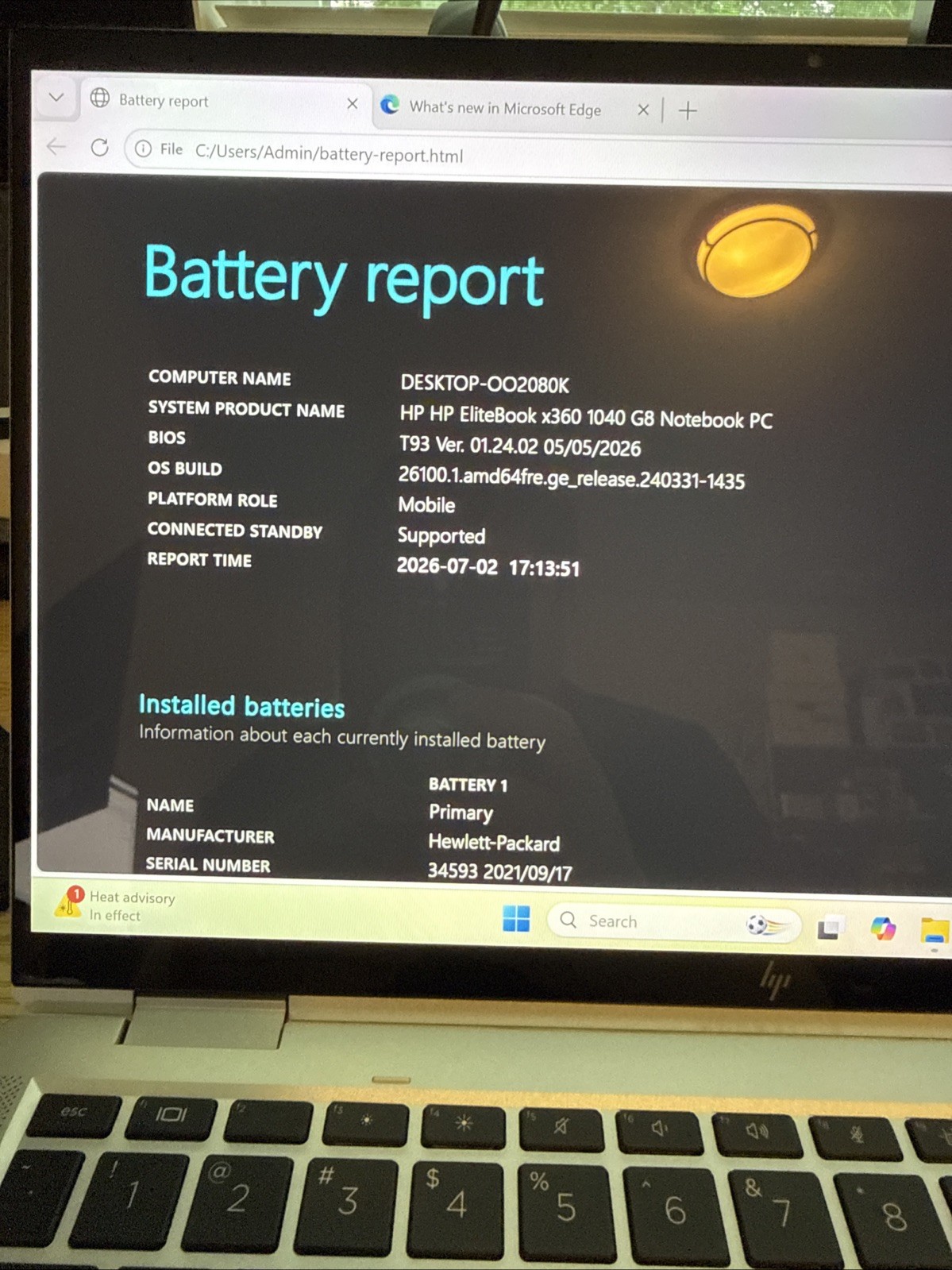 HP EliteBook x360 1040 G8 14″ (Intel Core i5 @ 2.40GHz, 256GB SSD, 16GB RAM)
