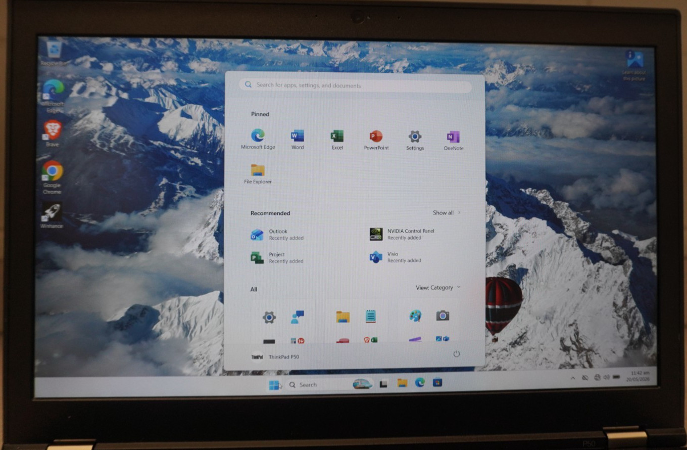 Lenovo Thinkpad P50 15.6″ Intel i7-6700HQ 16GB RAM 2TB+256GB NVMe Quadro 1000M