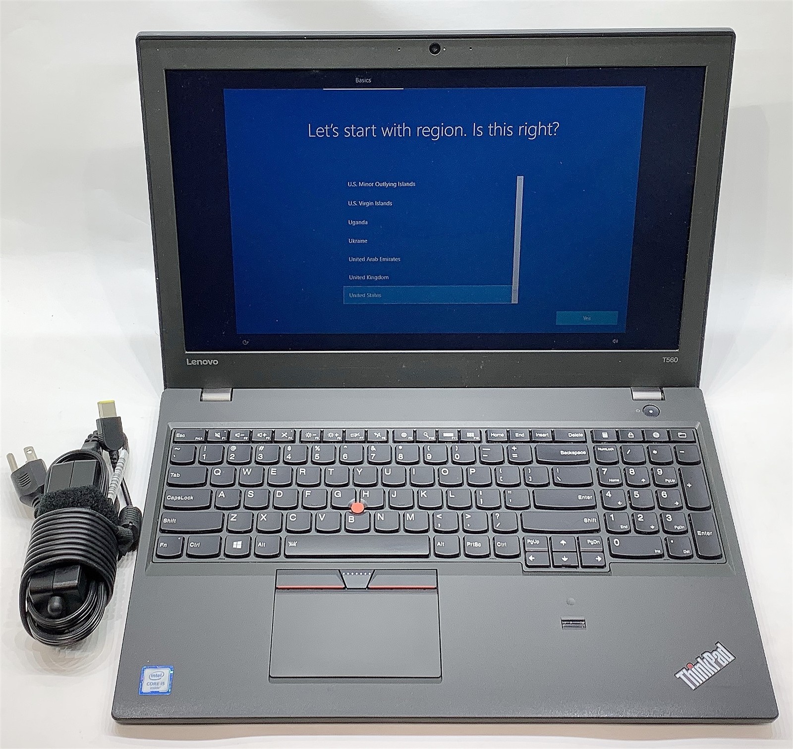 Lenovo ThinkPad T560 Laptop i5 6200U 2.30GHZ 15.6″ HD 8GB 480GB SSD Windows 10
