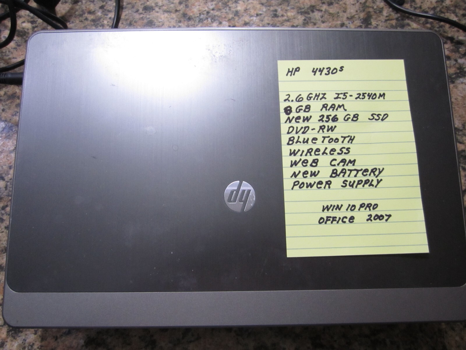 HP ProBook 4430S Laptop Core i5 2.6 GHz 8GB RAM 256GB SSD Win 10 Pro