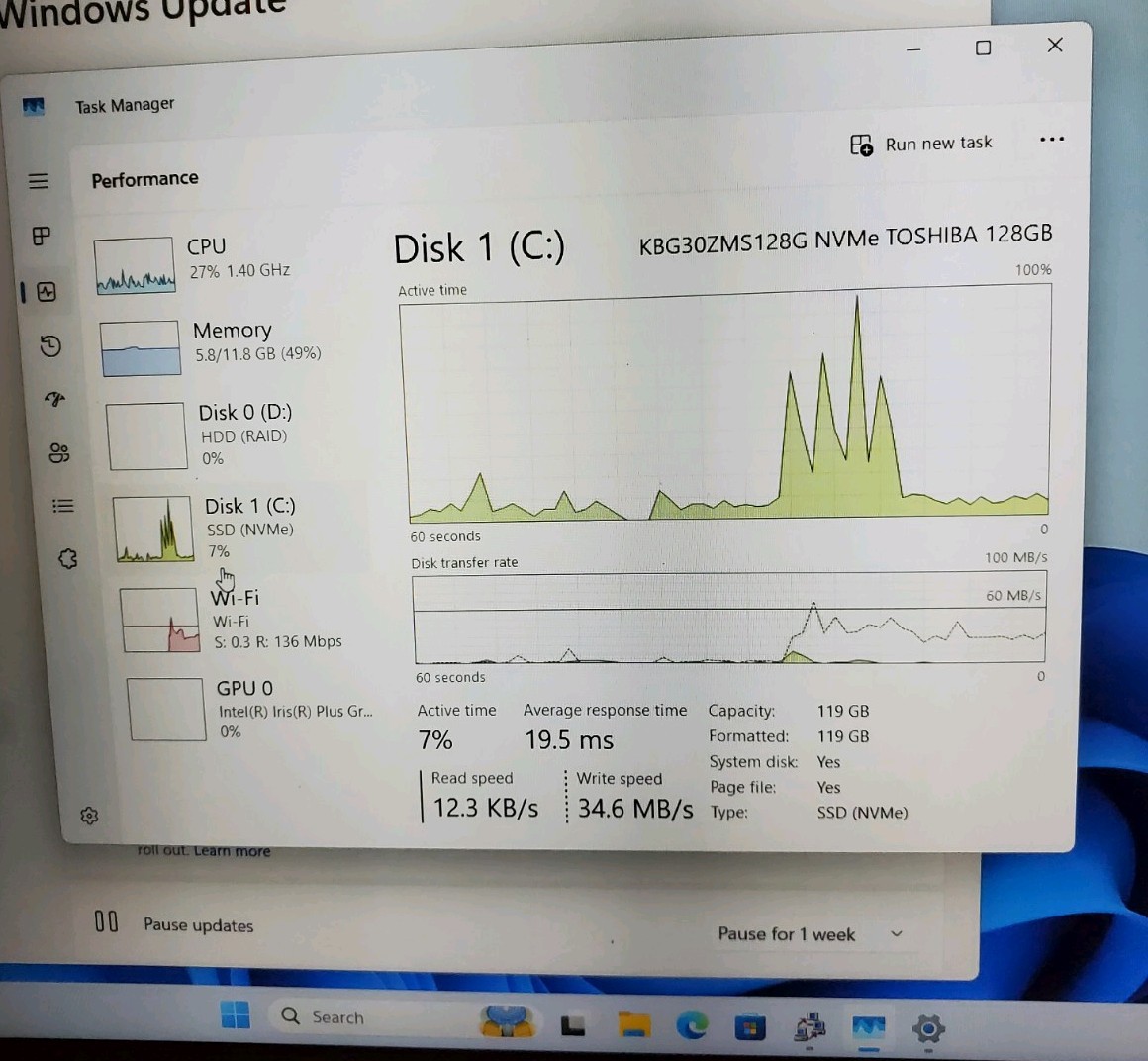 HP Pavilion 15-CS/i7-1065G7/12GB RAM/128GB NVMe/1TB HDD/Passed Hardware Tests