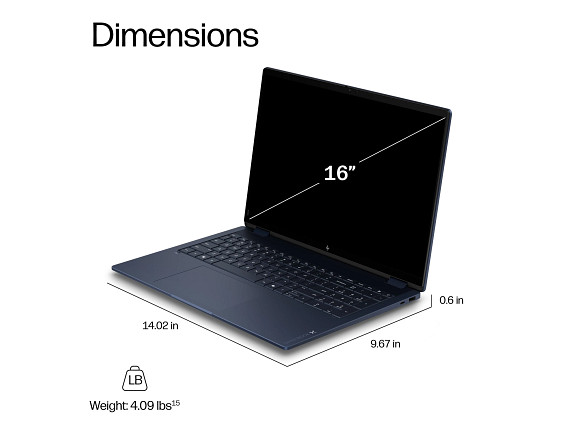 HP OmniBook X Laptop Computer 16″ 3K Touch Screen AMD Ryzen AI 9 32 GB memory;2