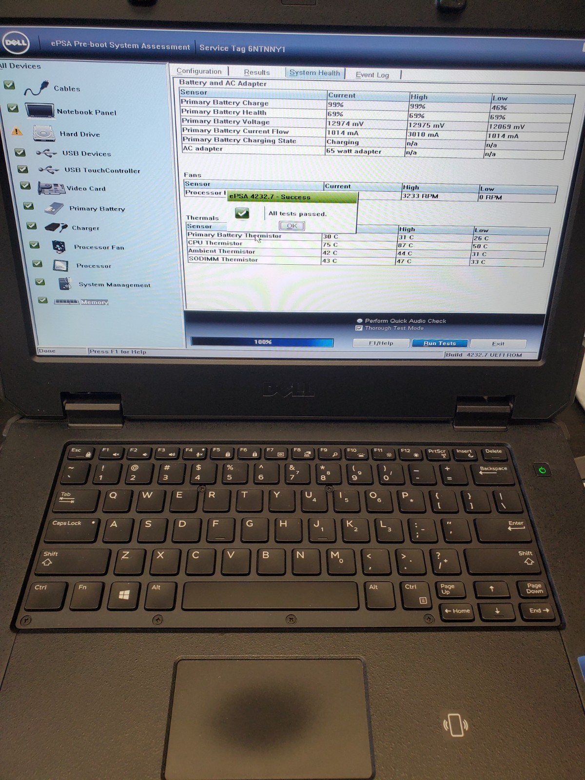 Dell Latitude 7404 Rugged Touch i7-4650U 8GB RAM No SSD w/AC VERY GOOD