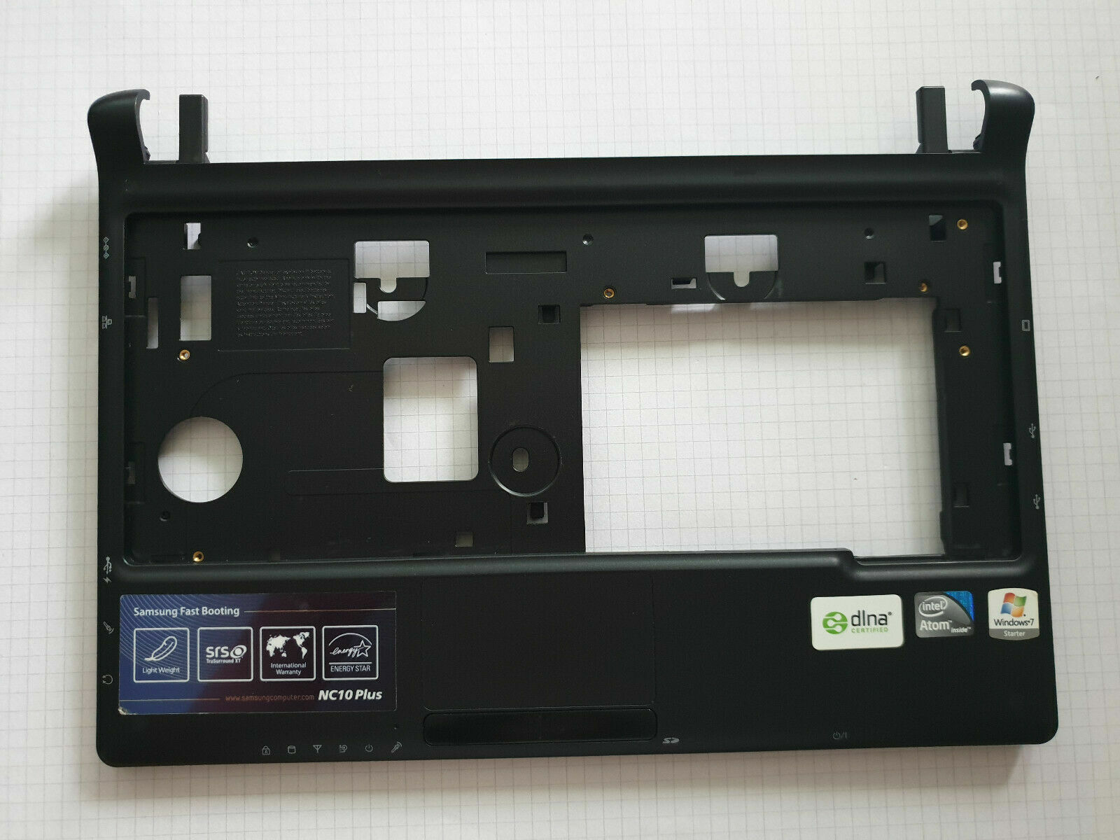 Samsung NC 10 Plus Housing Upper Shell + Touchpad