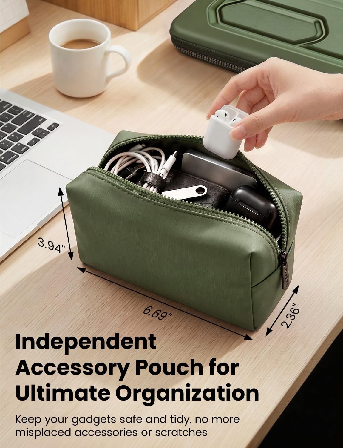 Sleeve for 14-14.4 inch Waterproof Shockproof Hard Shell with Handle & Pocket