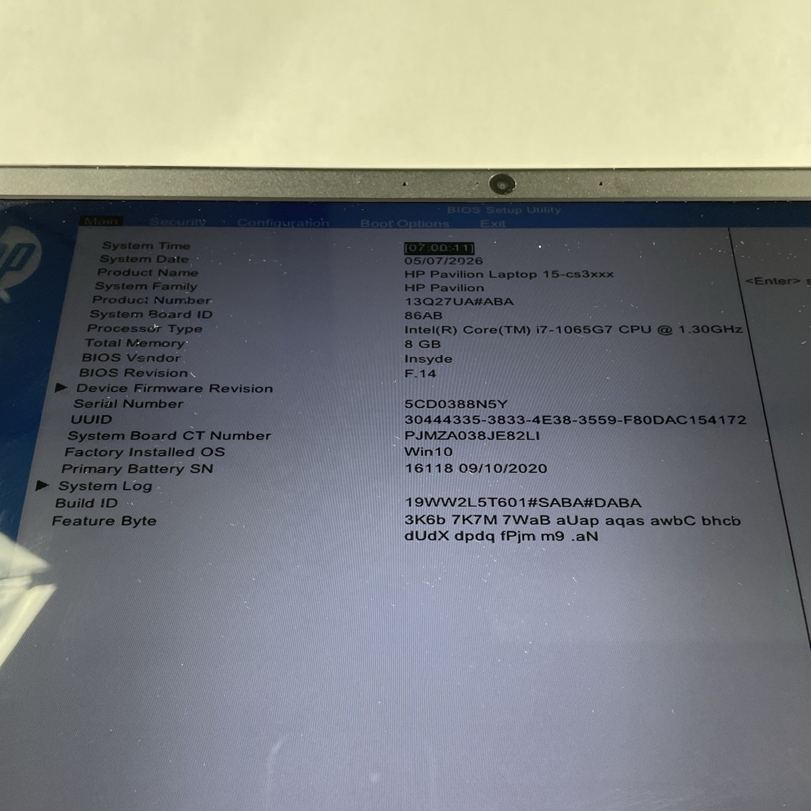 HP 15-cs3067st 15.6″ i7-1065G7 1.30 GHz 8 GB RAM No SSD No OS – READ