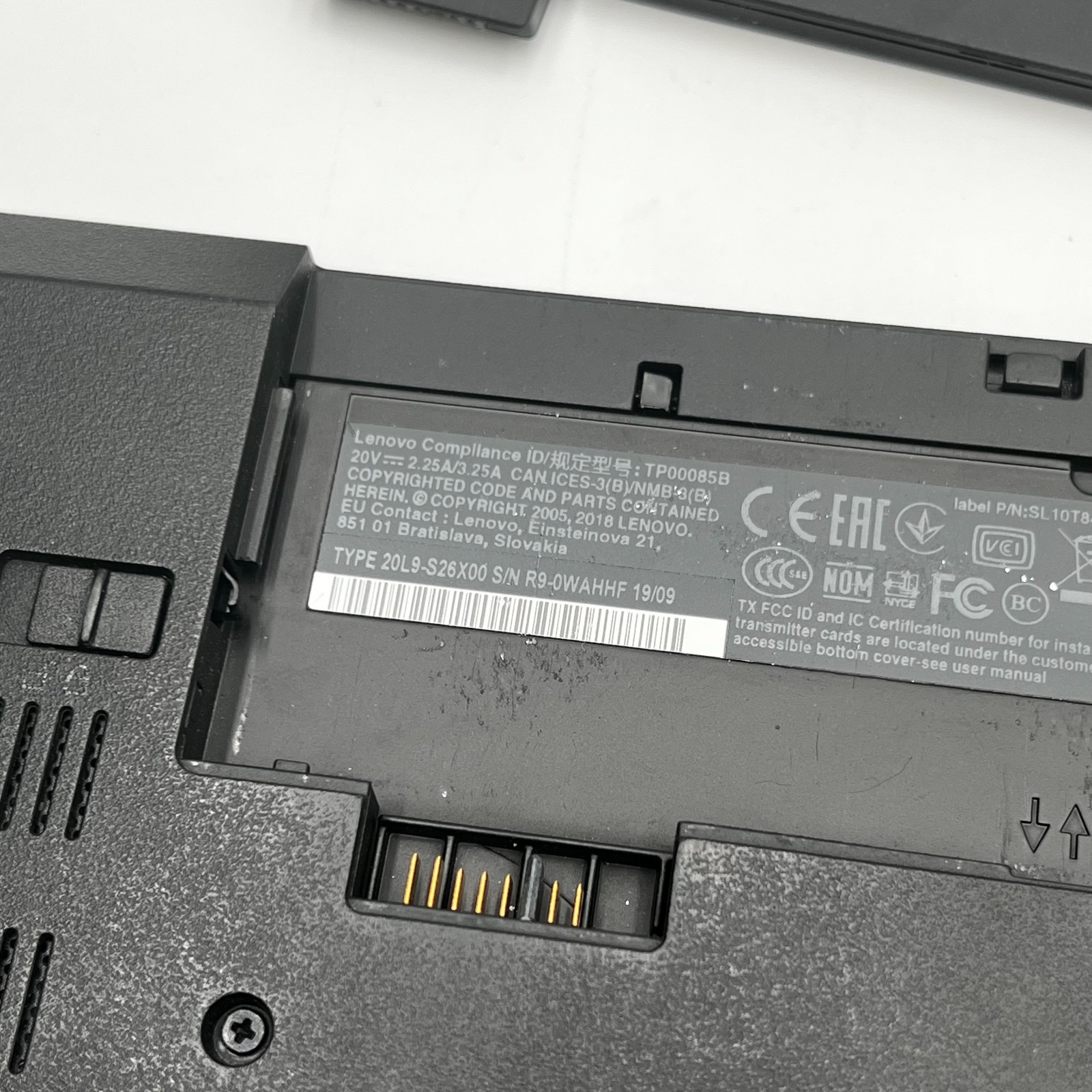Lenovo ThinkPad 15” T580 i5-8350U 8GB RAM 256GB SSD No OS | USED *READ*