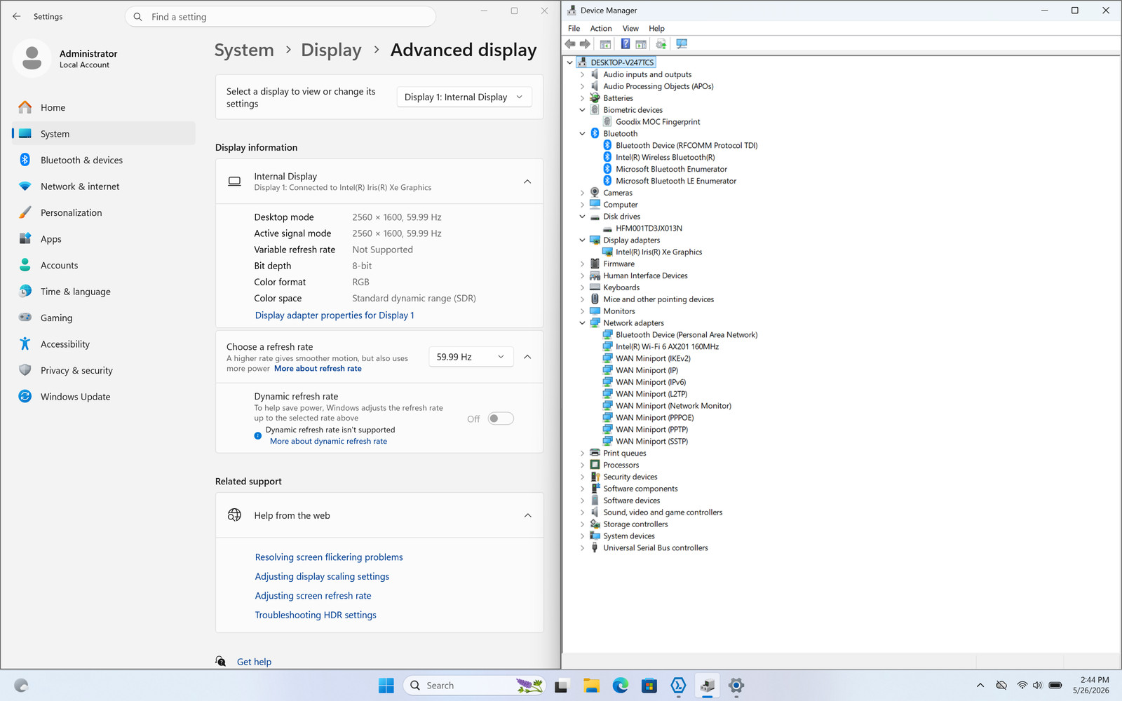 LG Gram 16 16Z90P 16in 2560×1600 i7-1165G7 16GB 1TB SSD Win11 Home