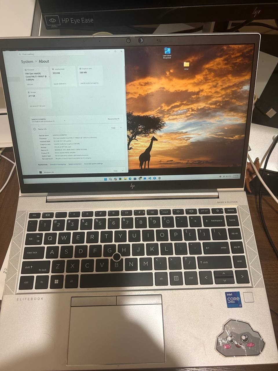 HP EliteBook 840 G8 14″ Laptop i7-1185G7 16GB 512GB SSD Windows 11 Pro