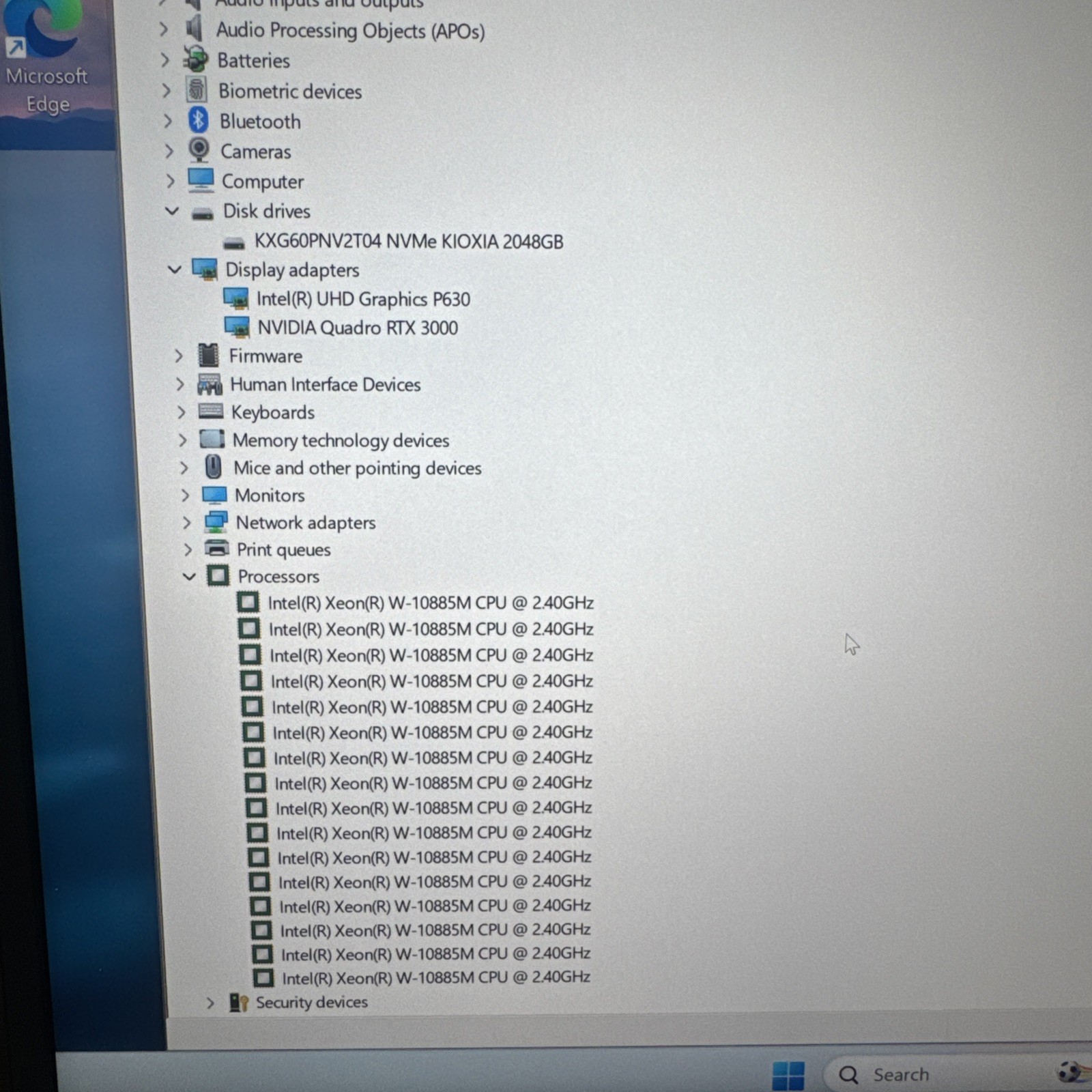 Dell Precision 7550 15.6” Xeon W-10885M 2TB SSD 64GB RTX 3000 4K Win 11