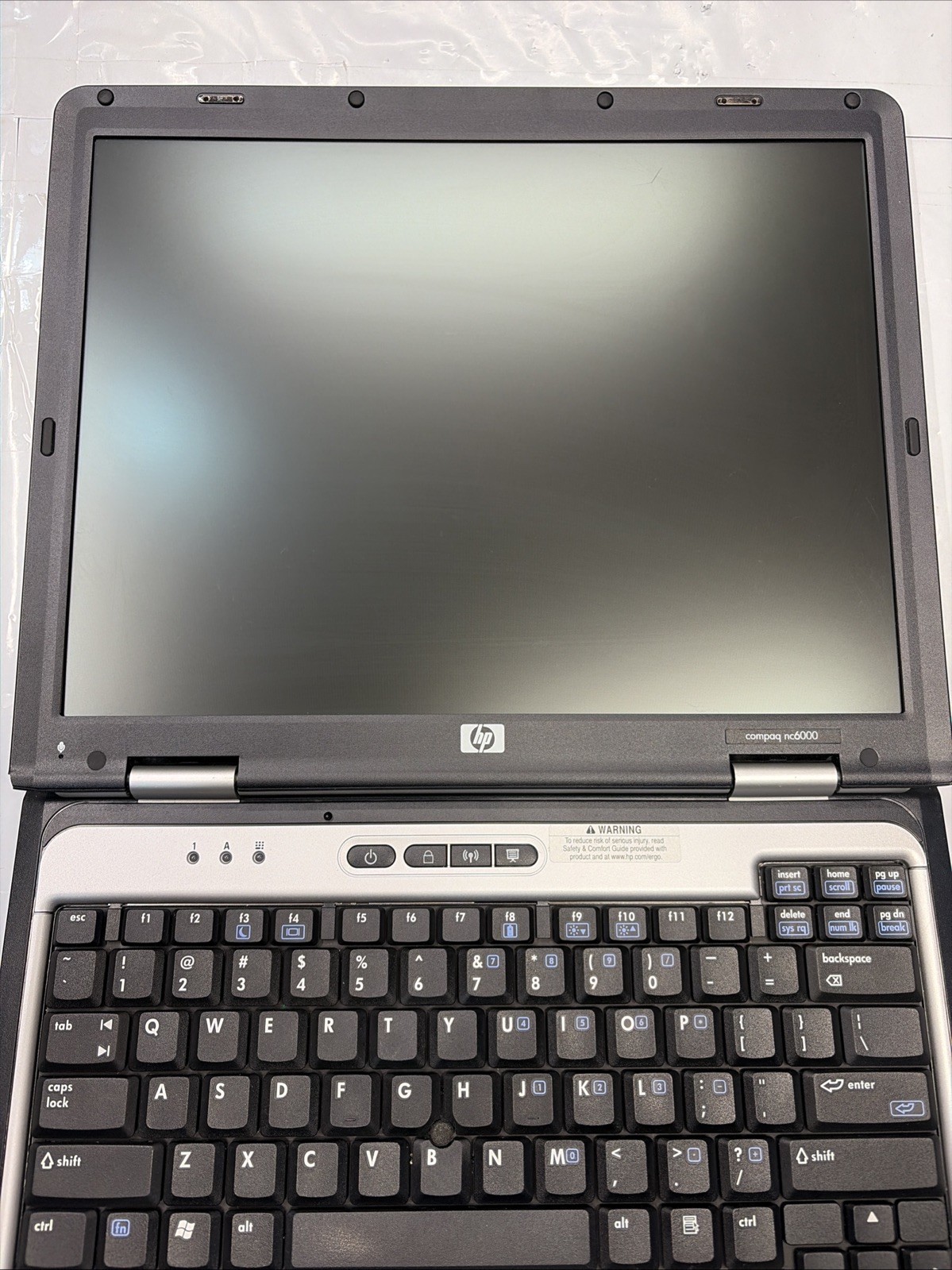 HP Compaq nc6000 Anatel T60M283.00 for Parts Or Repair, untested AS-IS condition