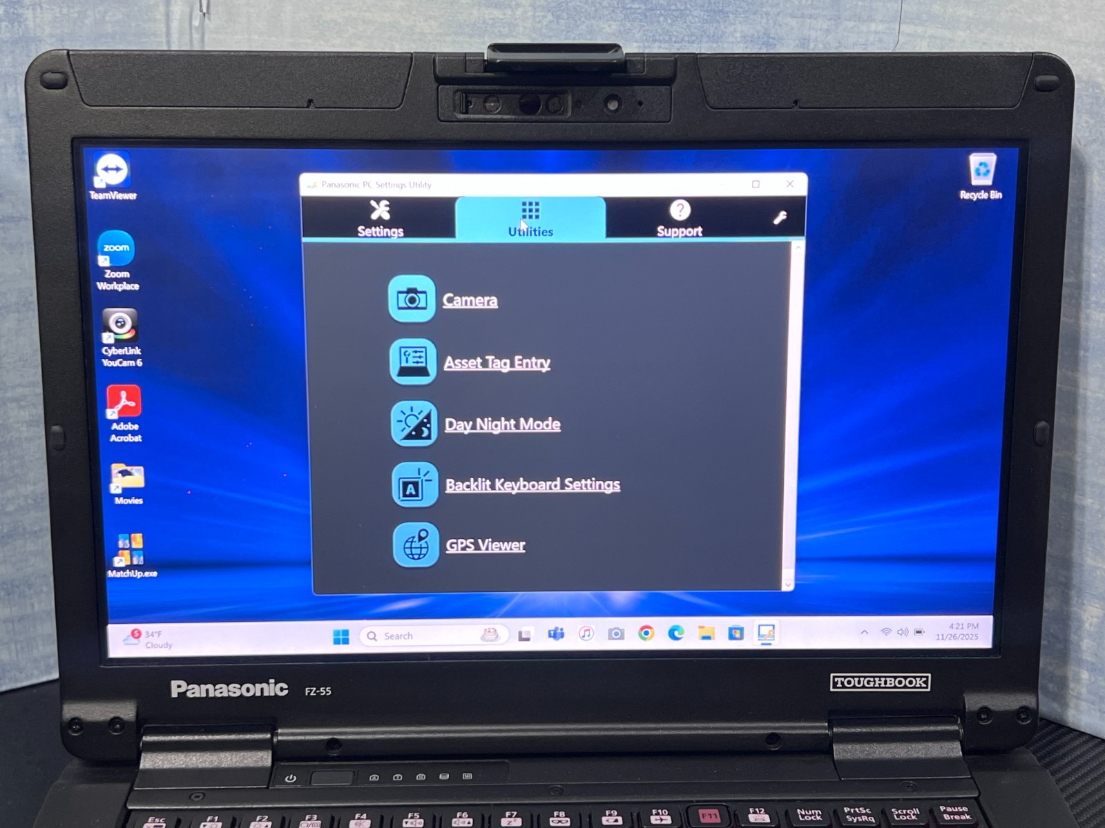 FZ-55C262CVM i5-8365U, 16GB,512GB SSD, Mem,VGA,HDMI, GPS, Touchscreen,Win11 25H2