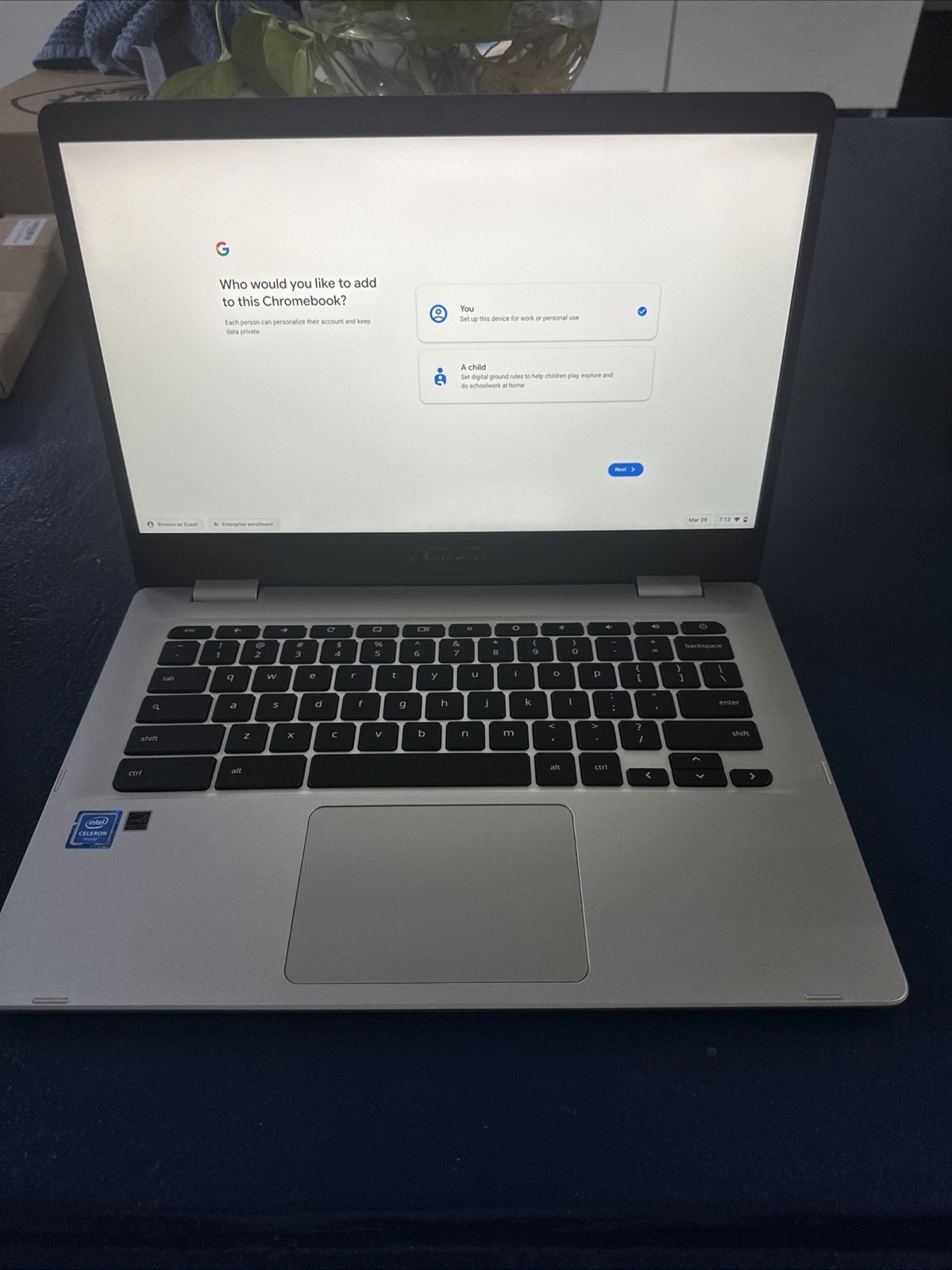 ASUS ChromeBook C424MA-DH48F 14″ (128 GB HDD Intel N4020 1.10 GHz 4 GB RAM)