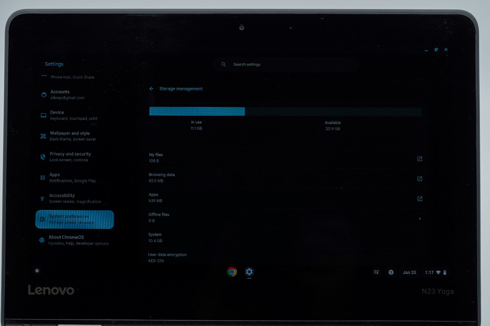 Lenovo N23 Yoga 2-in-1 11.6″ Chromebook PC – MT8173c Processor 4GB Ram 32GB SSD
