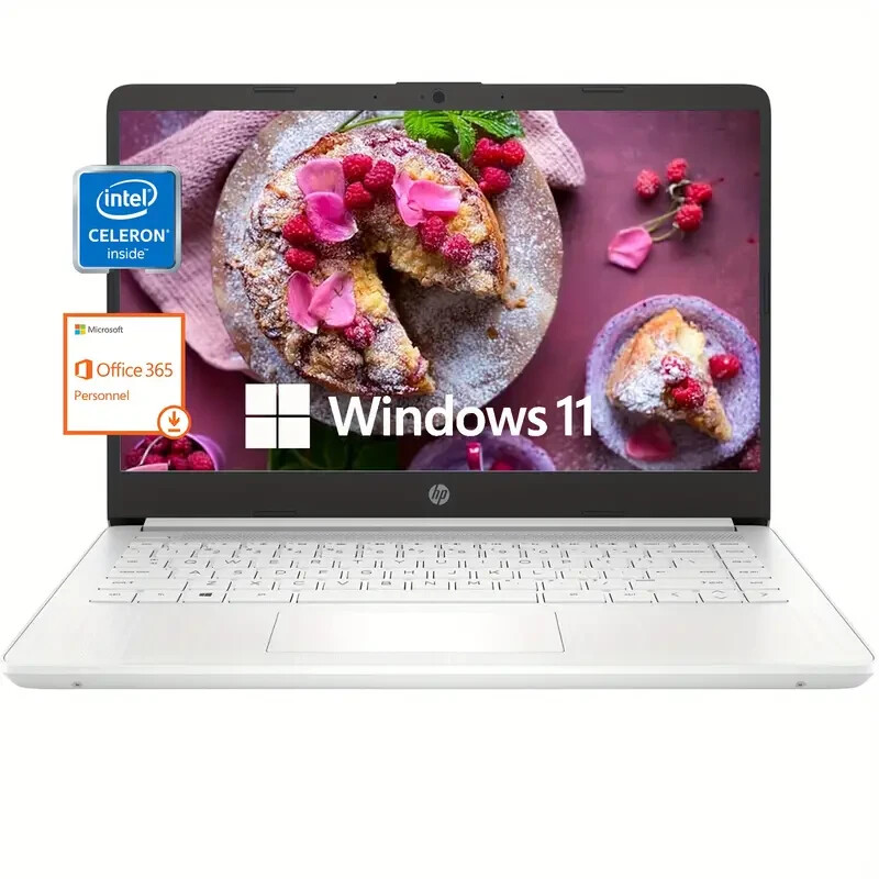 HP 2024 Newest 14″ Snowflake White LaptopN4120 Quad-Core 16GB RAM 320G Storage