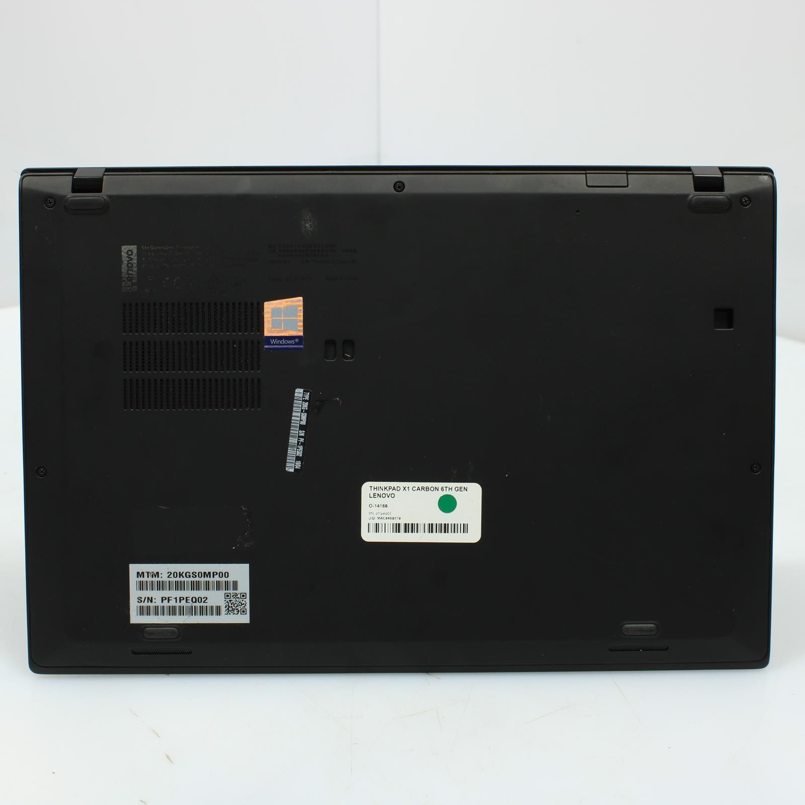 Lenovo Thinkpad X1 Carbon 6th Intel Core i7 8th Gen 16GB No Drive/OS/Battery B1