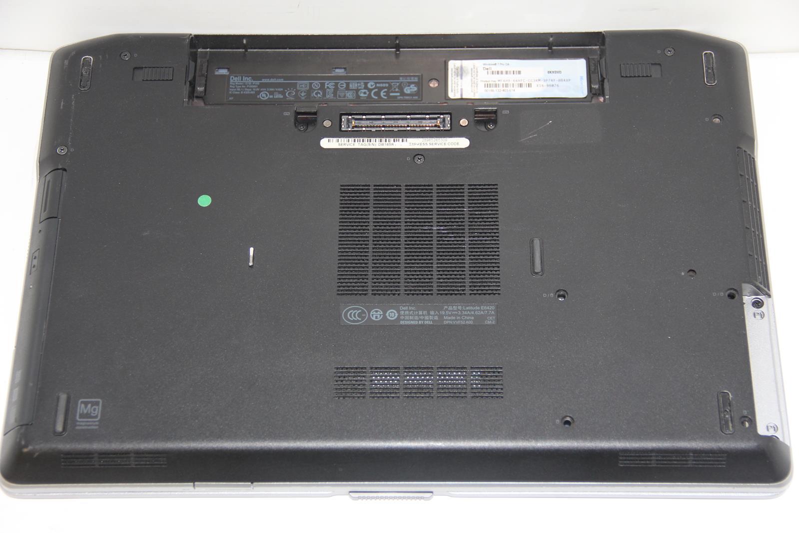 DELL LATITUDE E6420 Core i7 2.70GHz 8GB No HDD No Battery 14-Inch Laptop