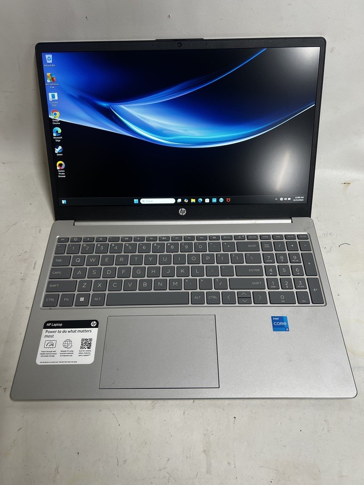 HP 15.6 inch Windows Laptop Intel Core i5-1235U 8GB RAM 256GB SSD Silver