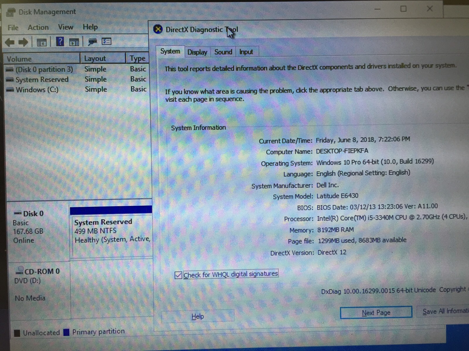 Dell Latitude E6430 14.1″ Laptop, Intel i5-3320M/8GB RAM/180GB SSD/Windows10 Pro