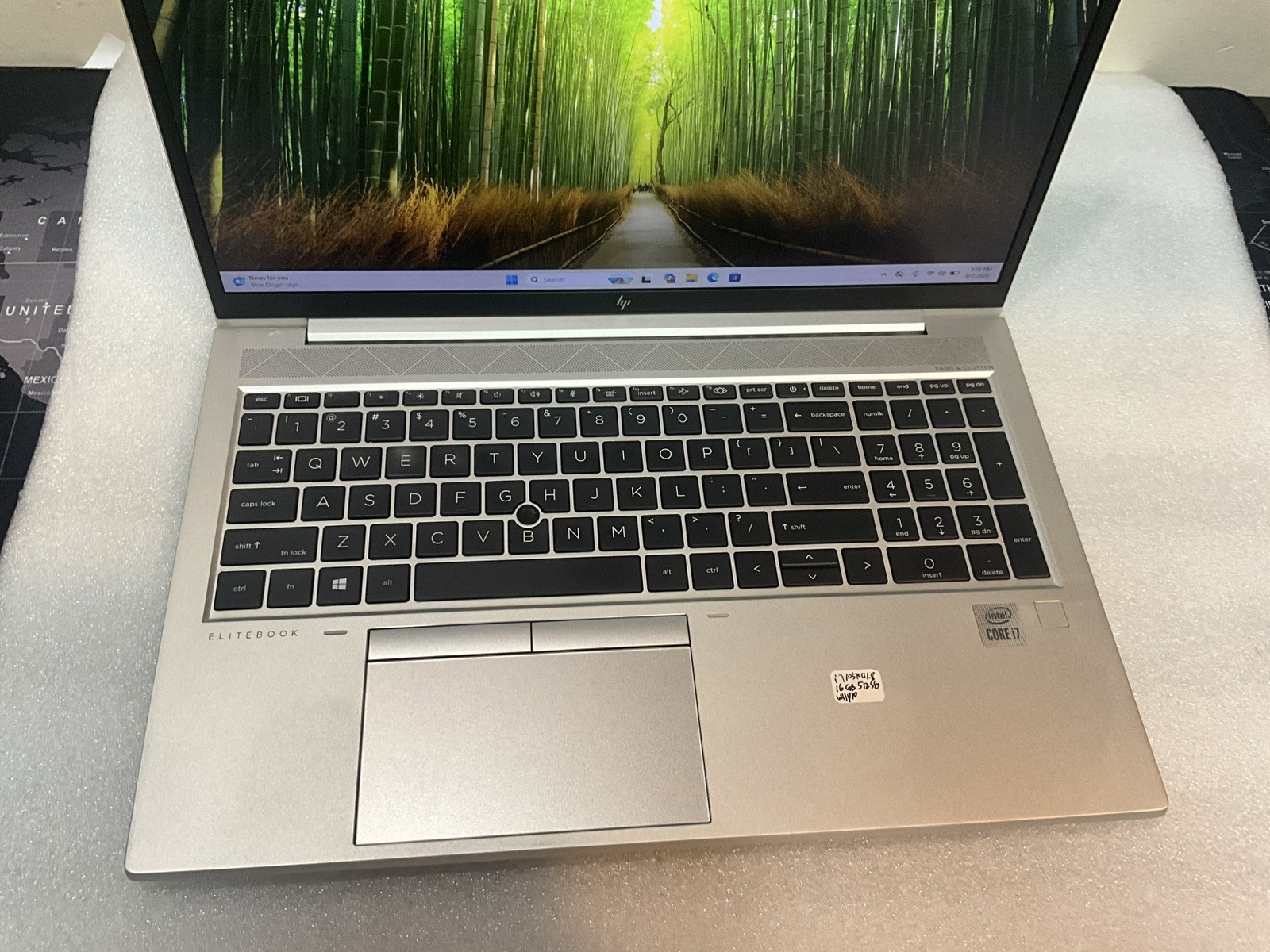 HP EliteBook 850 G7 CORE i7-10510U @1.8GHZ 16GB Ram 512GB SSD Wind 11 Pro #55