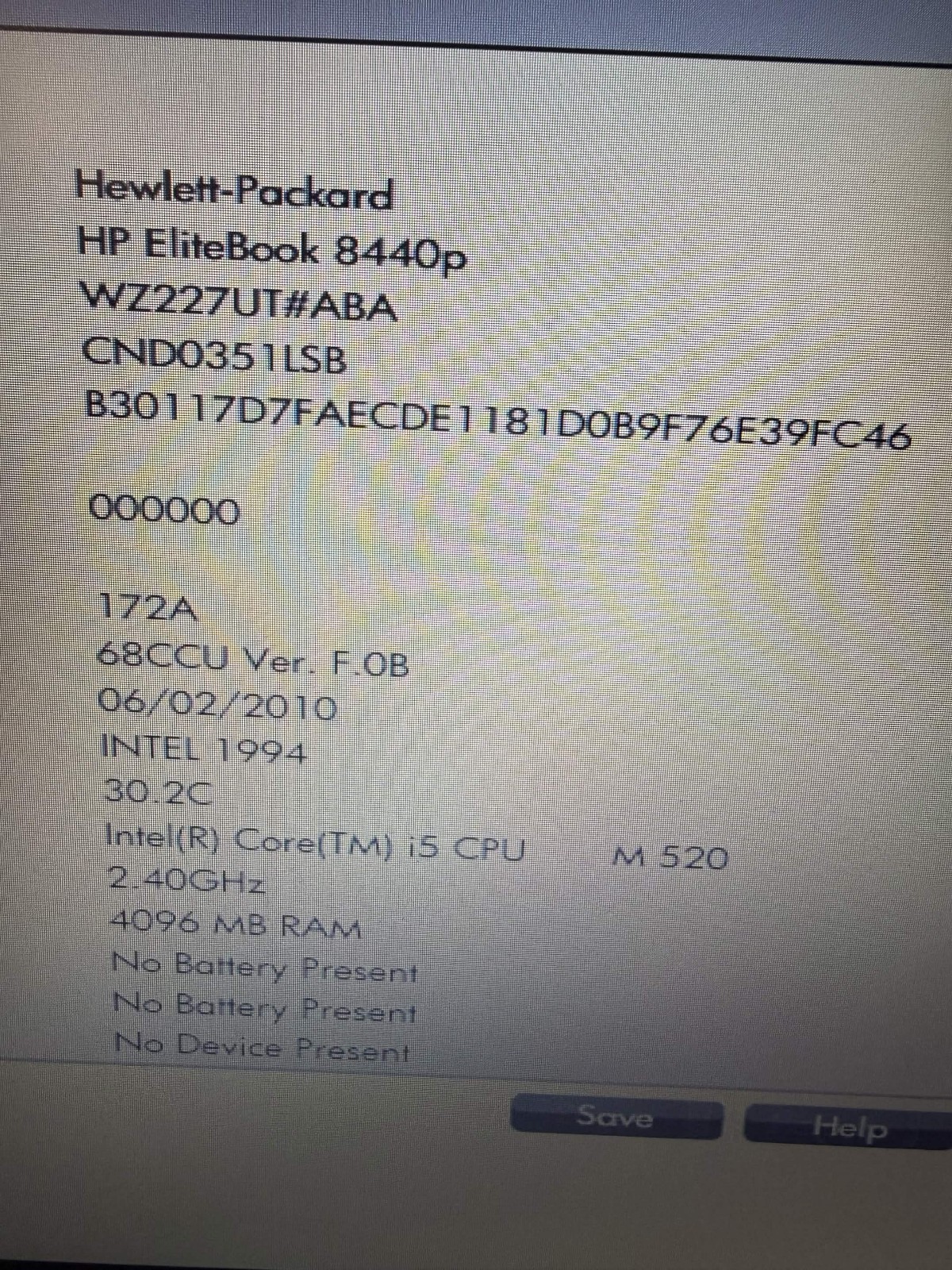 HP EliteBook 8440p i5 M 520 4GB 500GB HDD With Charger