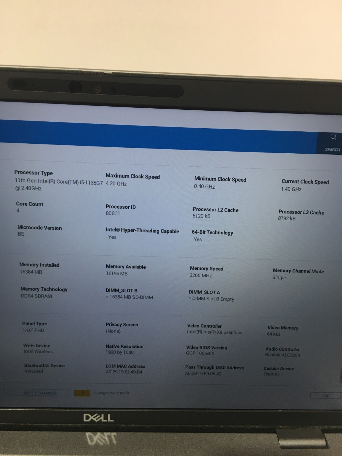 Dell Latitude 5420 i5 1135G7 16GB 512GB Win11Pro Laptop w/Battery