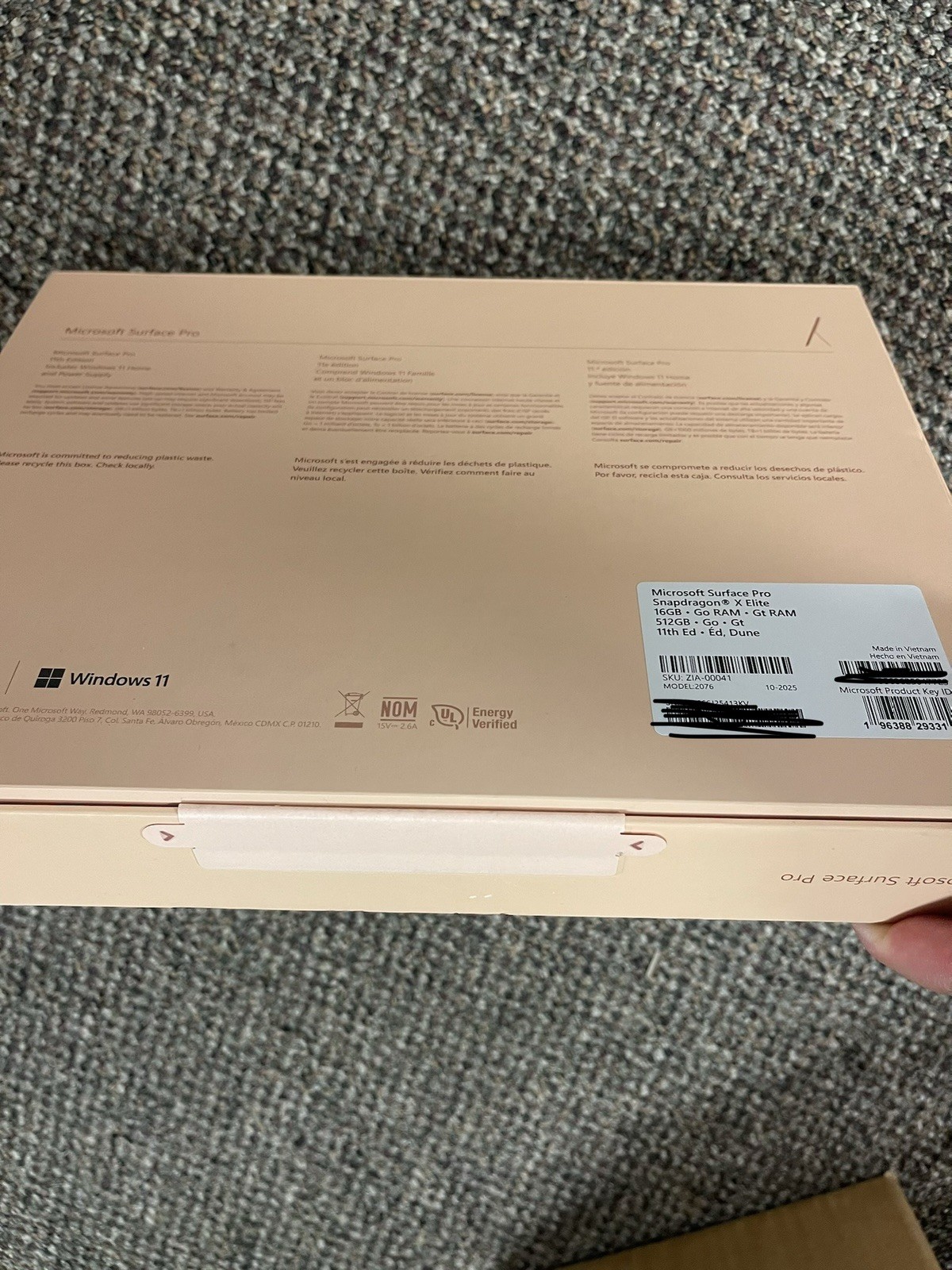 Microsoft Surface Pro Copilot+ PC Touchscreen 13 OLED Snapdragon X Elite Proces