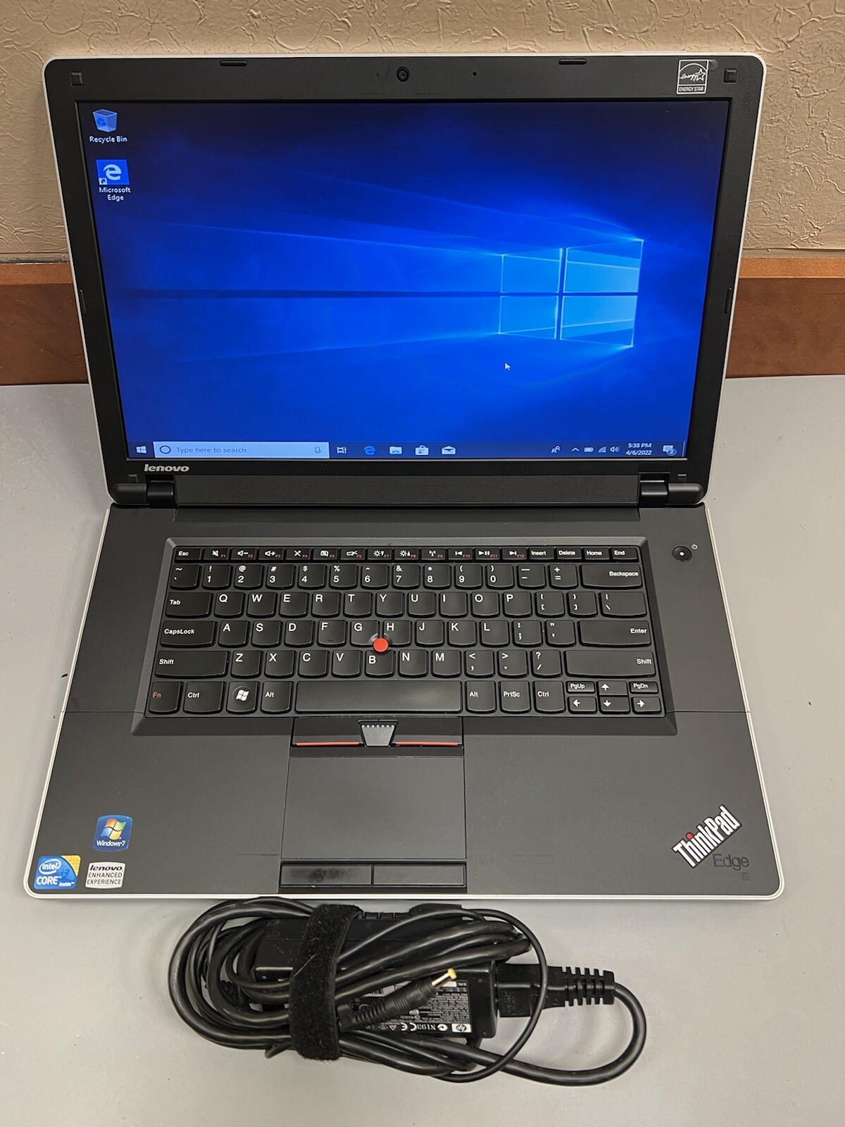 LENOVO THINKPAD EDGE 15 15.6″ Intel Core i3 M390 2.66GH 6GB RAM 500GB HDD WEBCAM