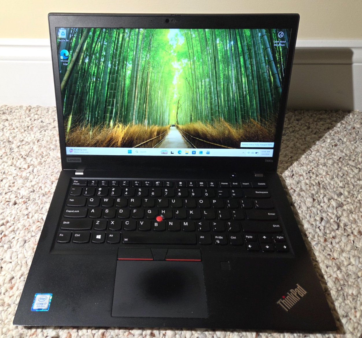 Lenovo ThinkPad T490s 14″ (512 GB SSD, Intel Core i7-8565U, 1.8 GHz, 16 GB RAM)