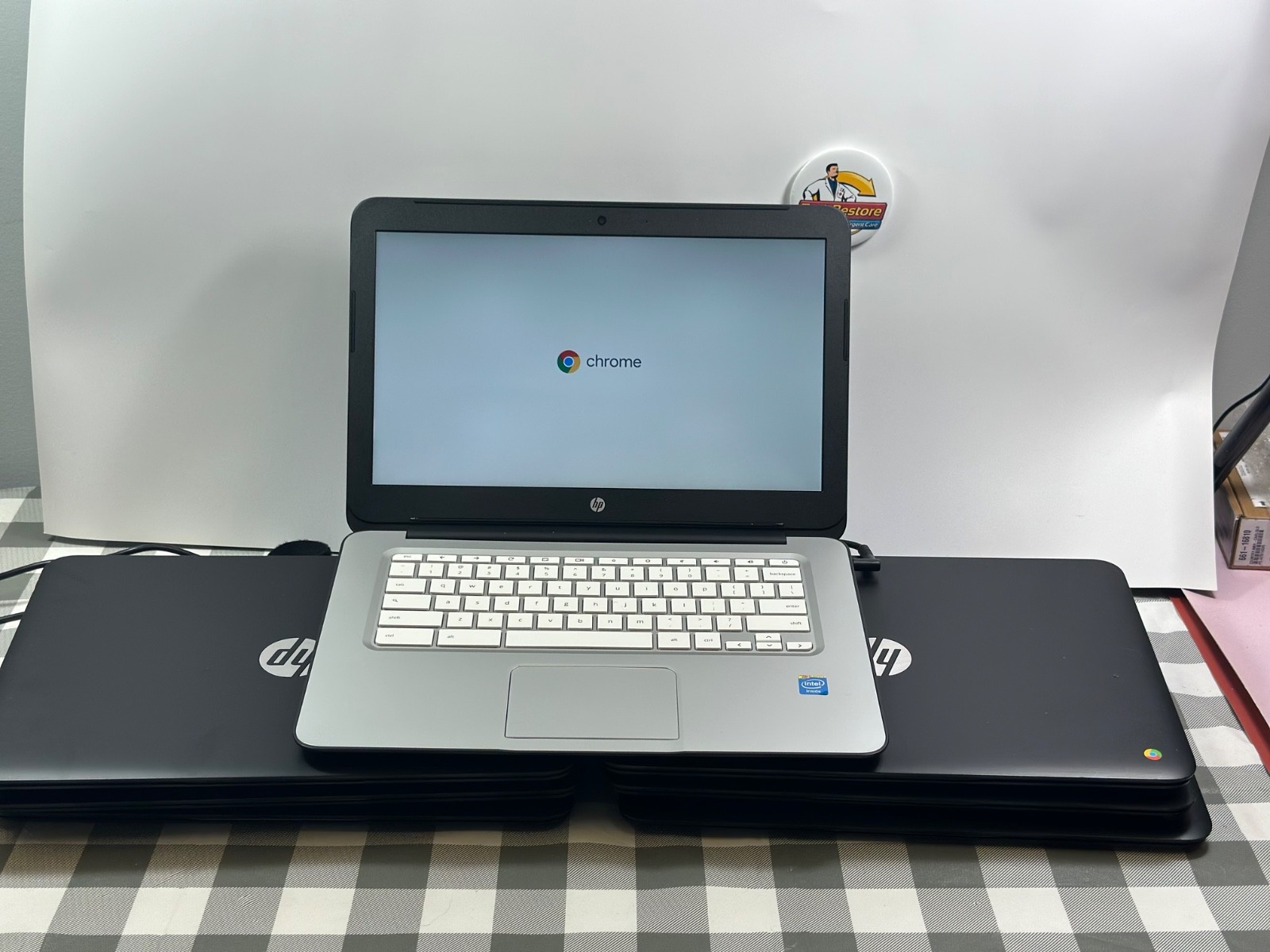 HP Chromebook 14 SMB 14″ Laptop Celeron 4GB RAM 16GB SSD WiFi -BULK 7 Units