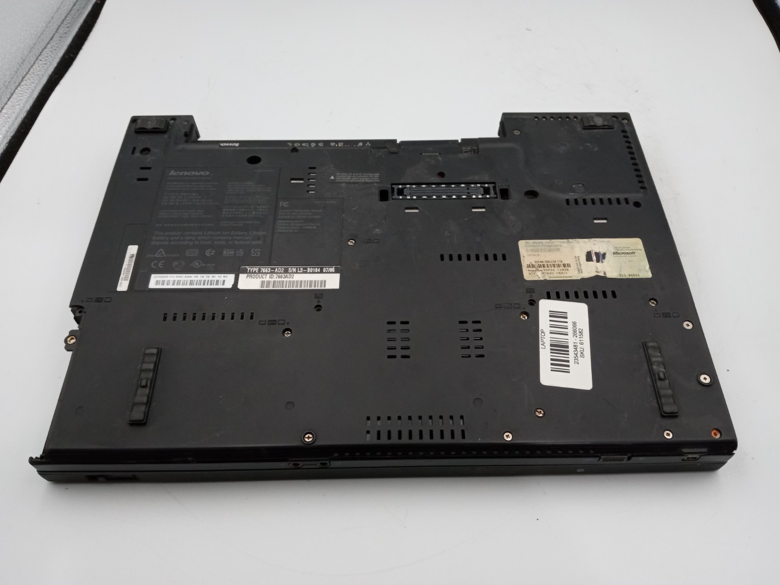 Lenovo ThinkPad T61 14″ Laptop Intel Core 2 Duo – LIQUID DAMAGE – FAN ERROR -RR