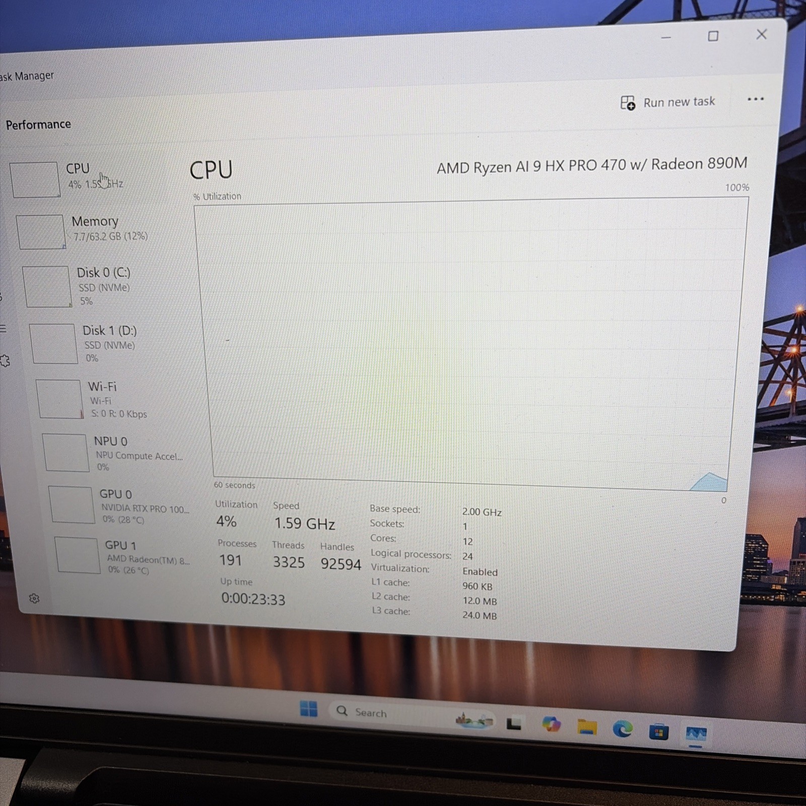 Dell Pro Max MC16255 16″QHD+ 120Hz AMD AI 9 HX Pro 470 64GB 1.5tb Rtx 1000 Pro